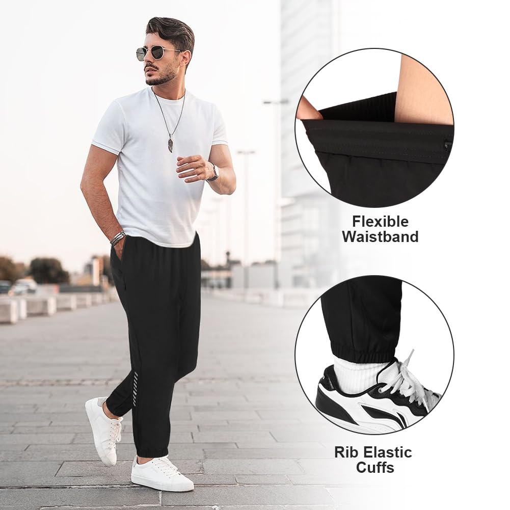 Men’s Jogging Pants – Lightweight Sport Trousers with Pockets
