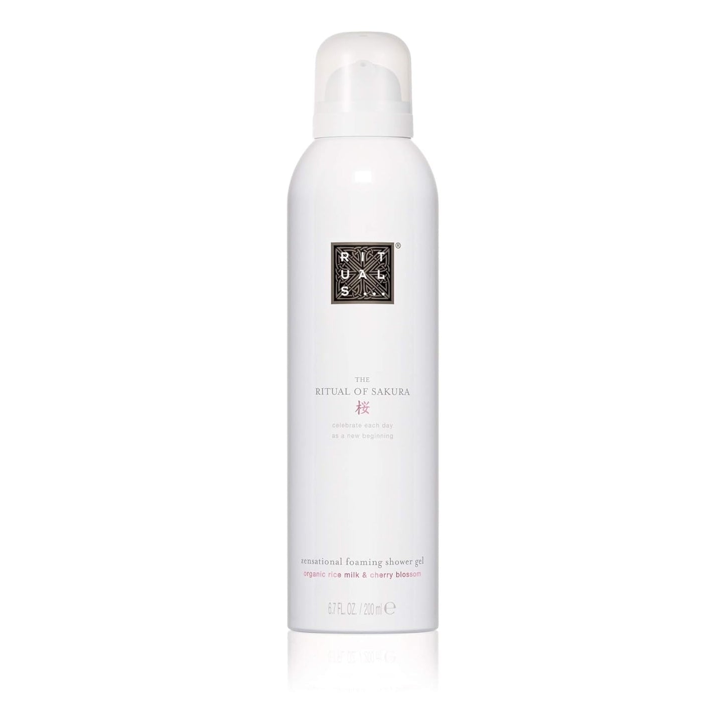 RITUALS The Ritual of Sakura Foaming Shower Gel (200ml) Skin-Renewing Care with Rice Milk Cherry Blossom