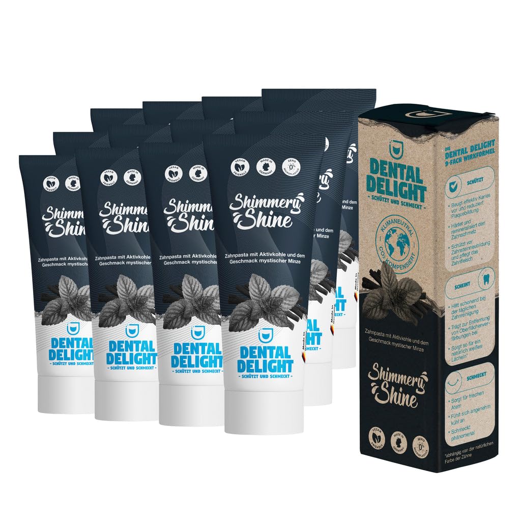 DENTAL DELIGHT Polar Punch Zahnpasta (TESTSIEGER), Vegane Zahnpasta mit Geschmack, Zahncreme (Minze, 4er Pack)