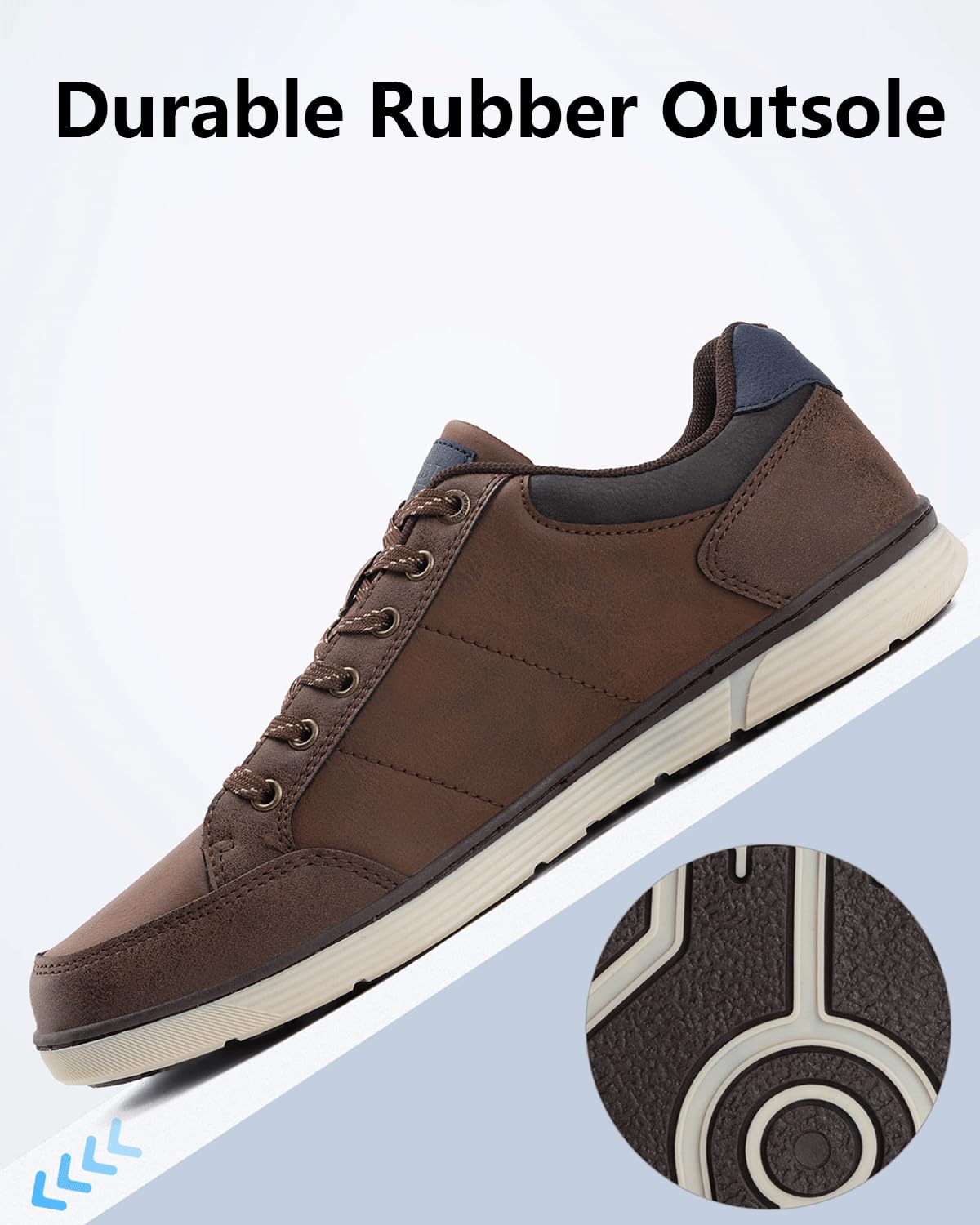 LANGDU Men’s Casual Sneakers – Lightweight Breathable Walking Sports Shoes