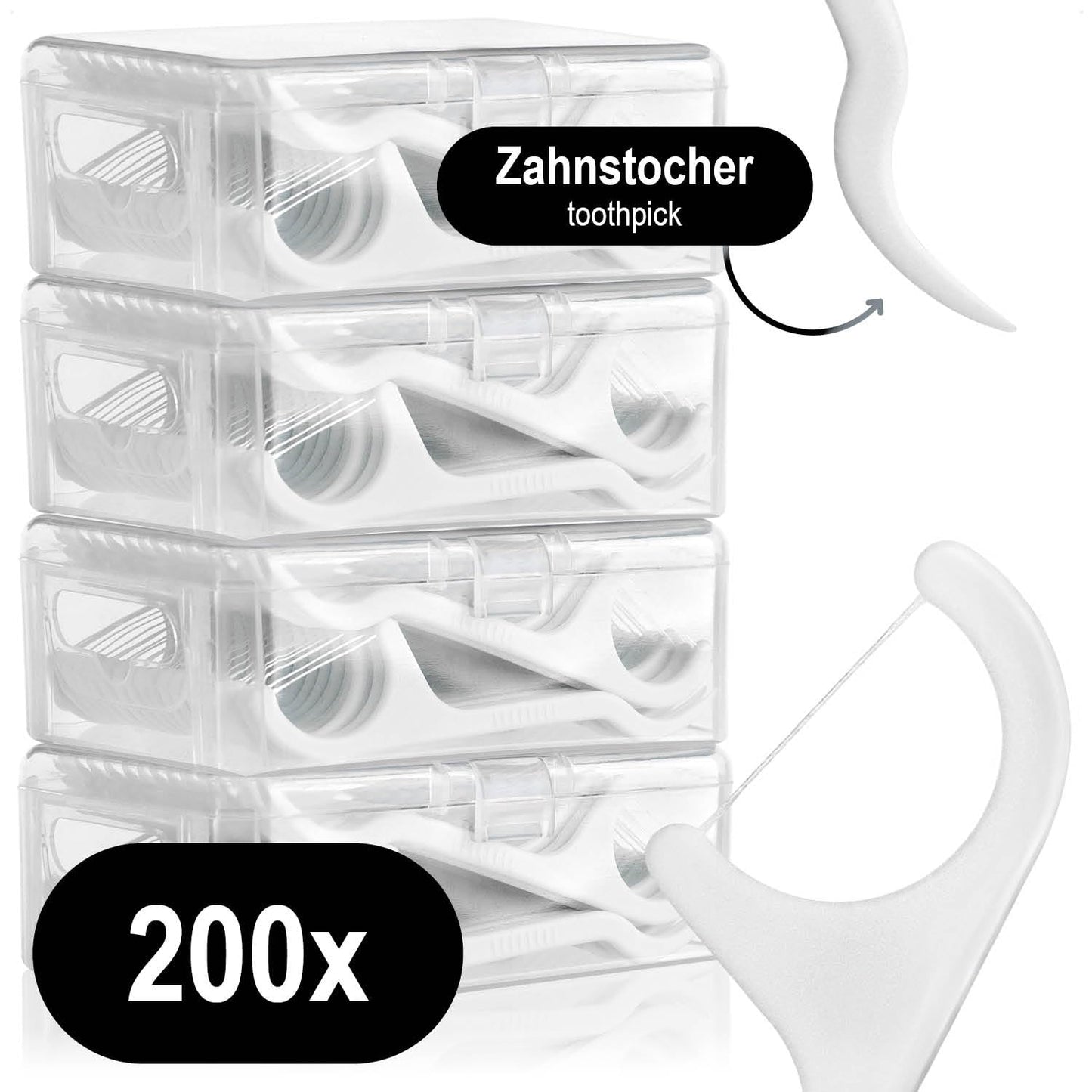 com-four® 120x Zahnzwischenraumbürste, Interdentalbürsten im Spender, Zahnpflege auf Reisen und unterwegs, Zahnreinigungsbürste mit Zahnstocher (120 Stück - im Spender)