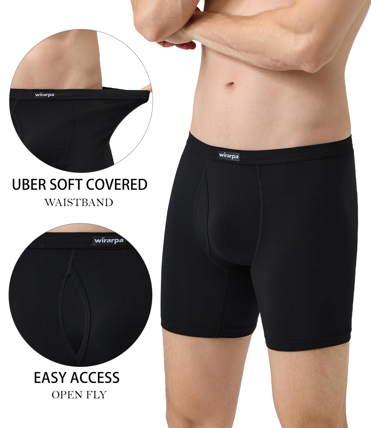 wirarpa Men’s Boxer Shorts (4-Pack)