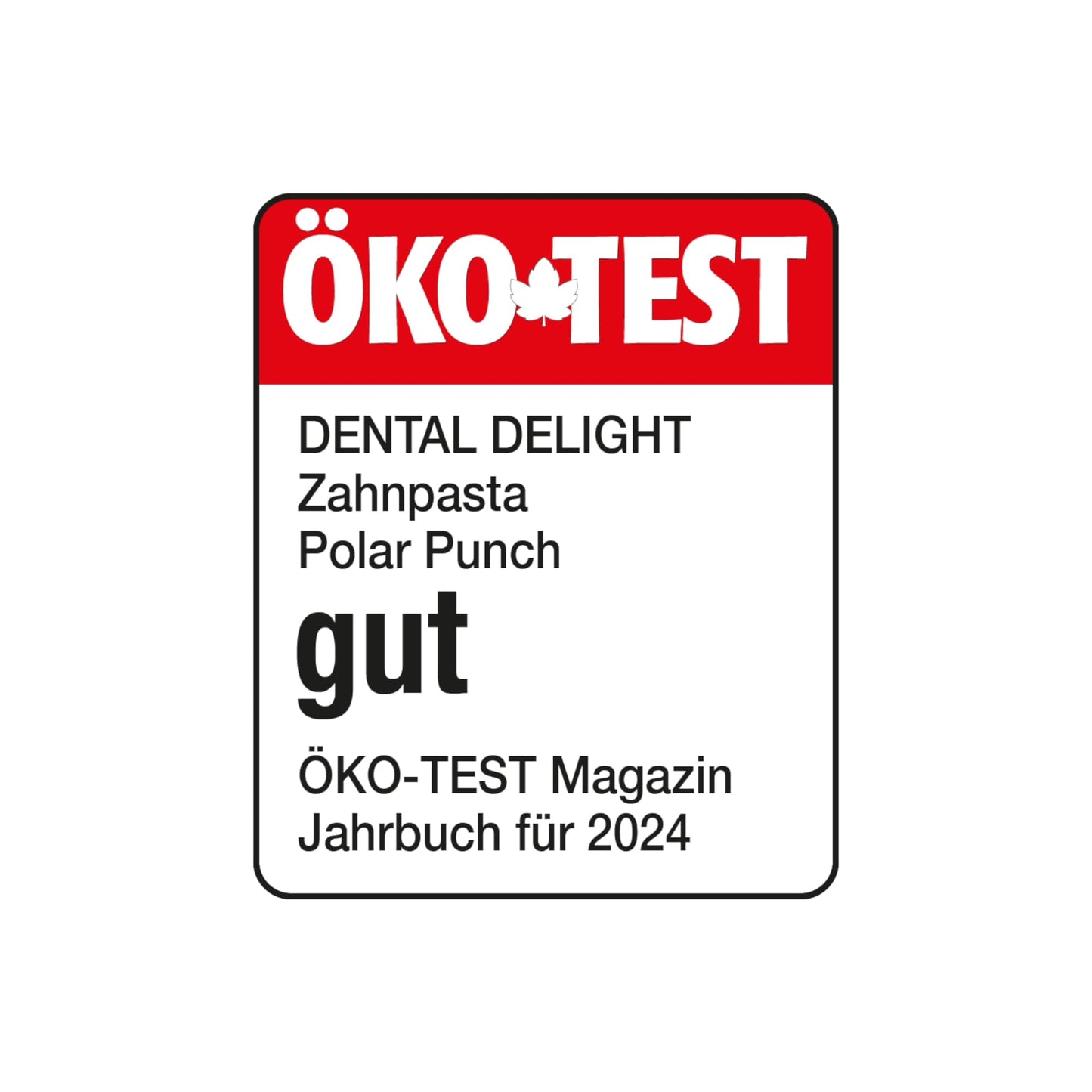 DENTAL DELIGHT Polar Punch Zahnpasta (TESTSIEGER), Vegane Zahnpasta mit Geschmack, Zahncreme (Minze, 4er Pack)