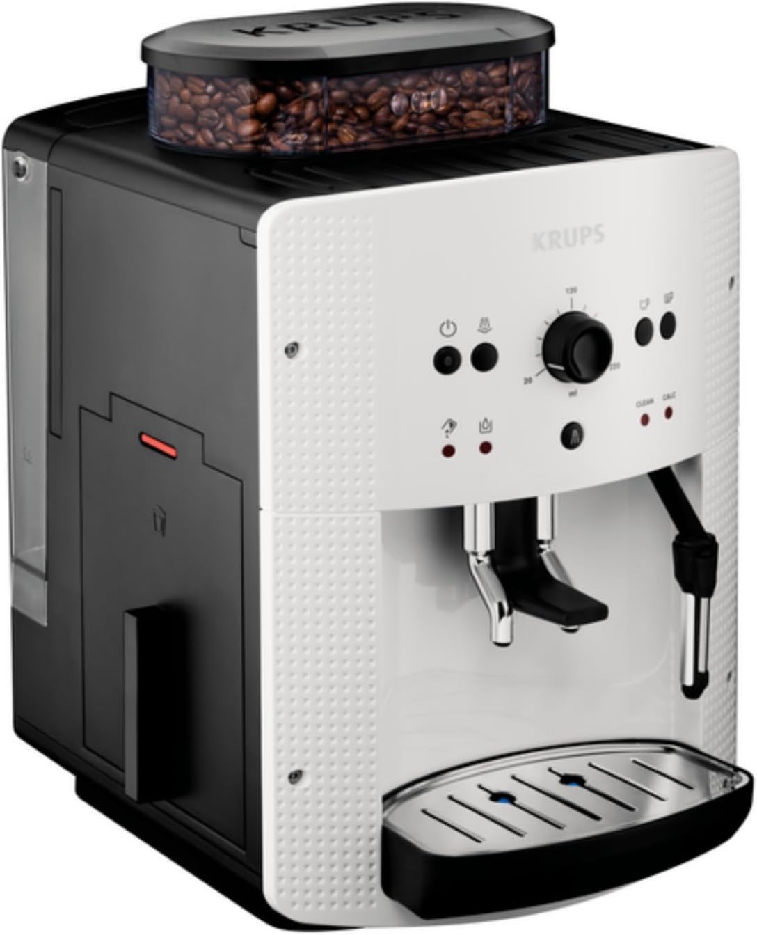 Krups EA8108 Espresso Kaffee Vollautomat mit CappuccinoPlus Milchdüse, schwarz