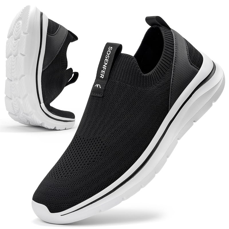 Sosenfer Men’s Slip-On Sneakers – Ultra-Lightweight Shoes