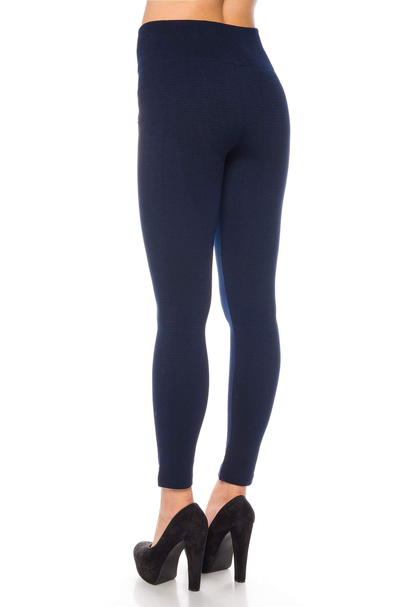 Kendindza Women’s Thermo-Leggings – Fleece Lined, Zip-Up Winter Tights