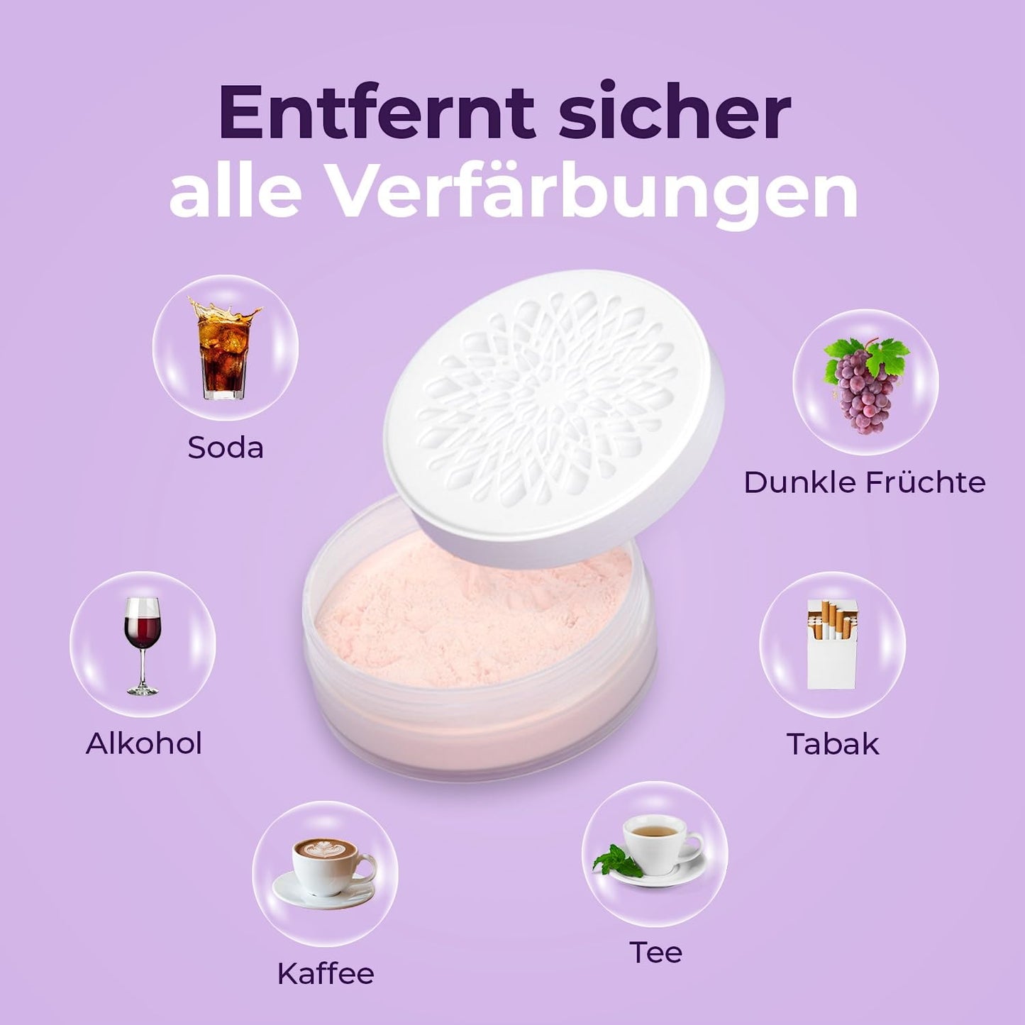OnlySmile Teeth Whitening Powder – Zahnaufhellung Testsieger 2024 – Zahnpulver für Weiße Zähne – Bleaching Zähne gegen Zahnverfärbungen – Zahnbleaching & Aufhellung – Zähne Bleaching Zuhause