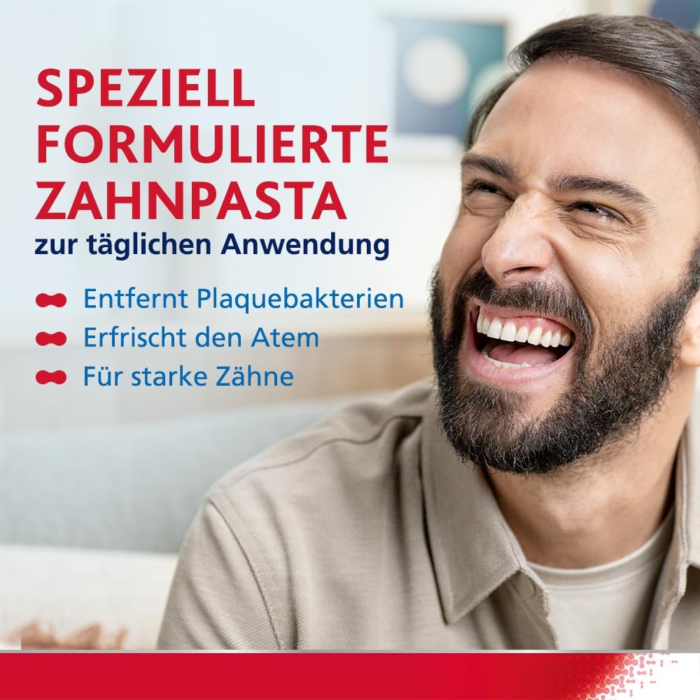 Parodontax Complete Protection Zahnpasta mit Fluorid, 4x75ml, hilft Zahnfleischbluten zu reduzieren und vorzubeugen