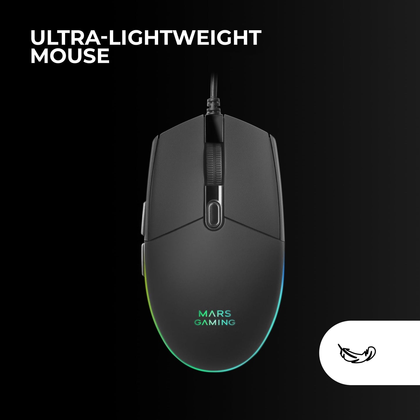 MARSGAMING MCP-RGB3, Pack Gaming Keyboard Fixed RGB + Gaming Mouse RGB Flow 3200 DPI + Headset Over-Ear RGB + XXL Mouse Pad, White, Portuguese Language