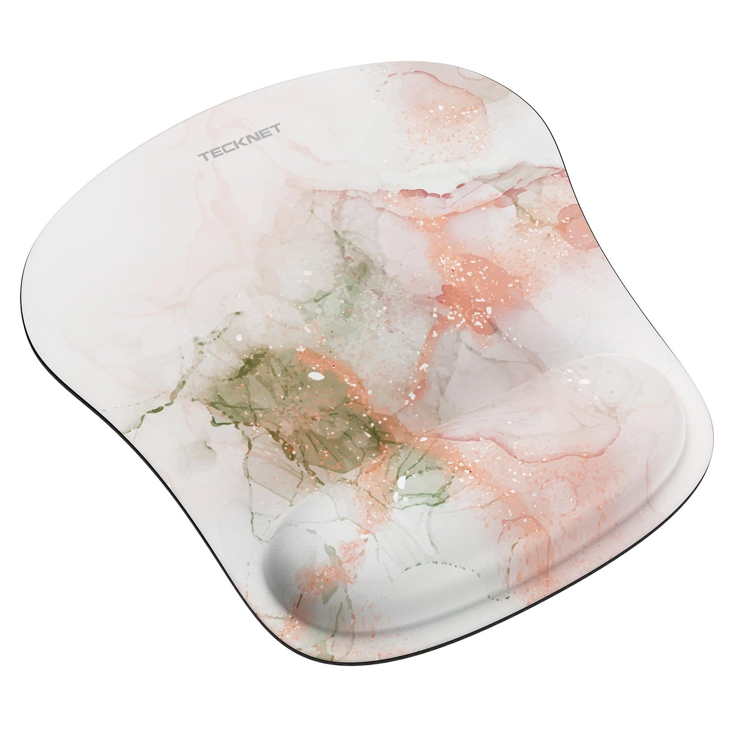 TECKNET Mauspad mit Gelkissen, Memory Foam Mousepad Ergonomisches Wasserdicht Komfort Mausmatte mit Handgelenkpolster Handauflage für Alle Maus Offfice Heim Computer Laptop
