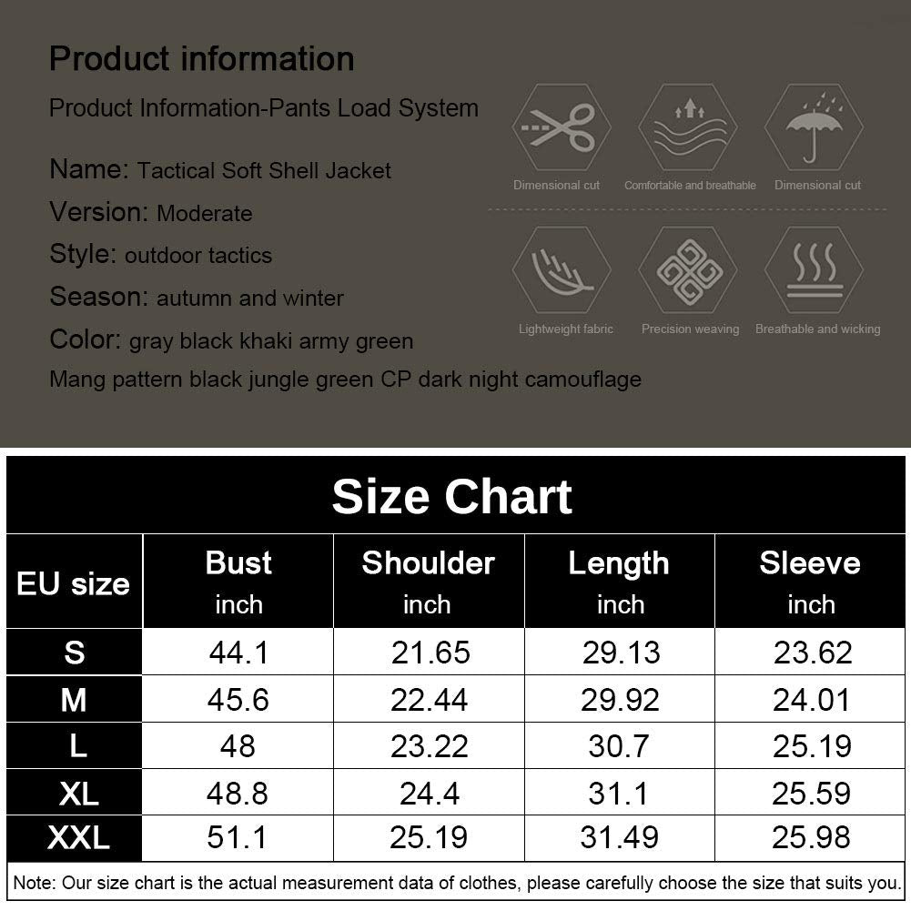 Tactical Men’s Waterproof Softshell Jacket