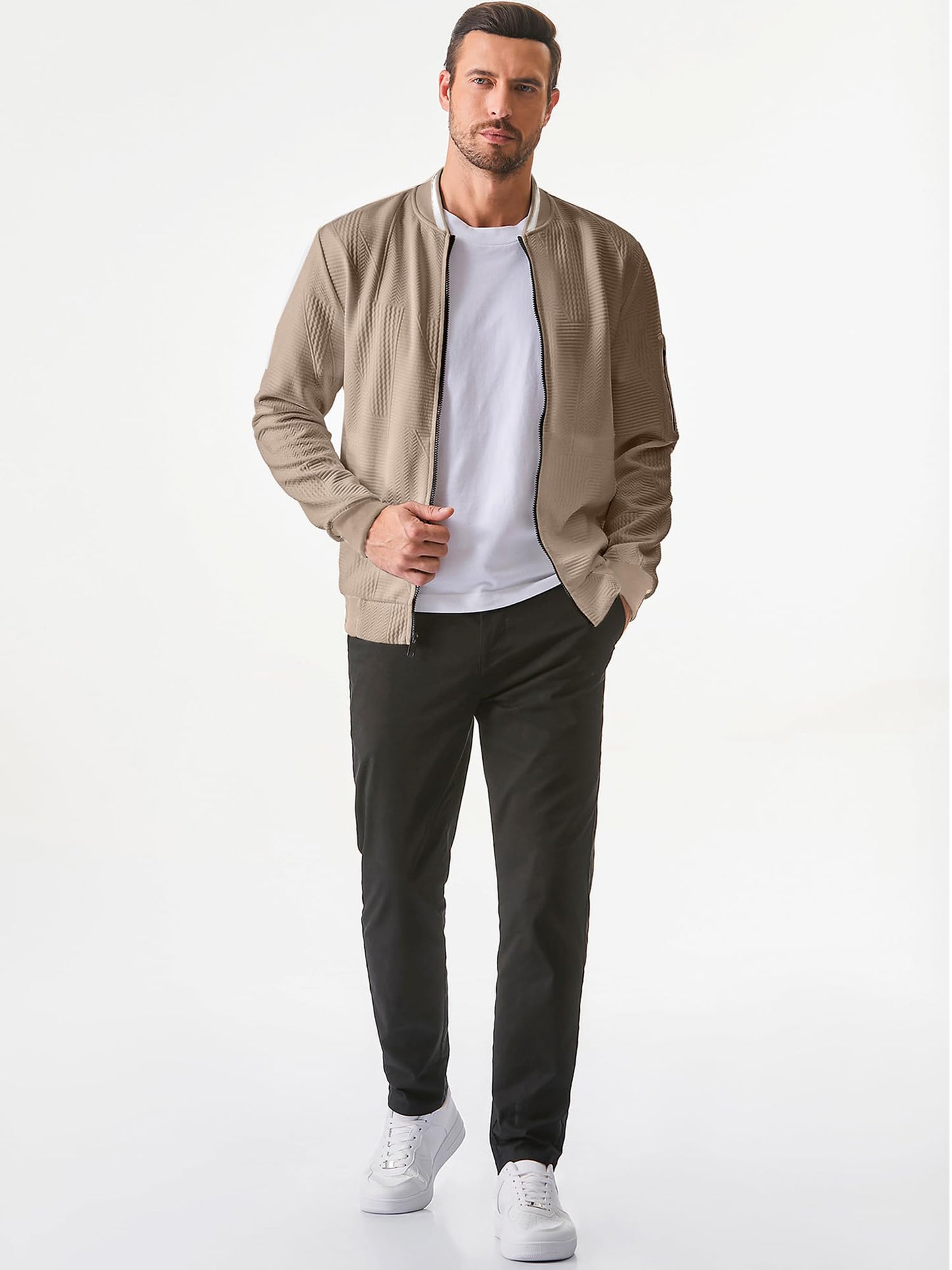 JMIERR Men’s Lightweight Bomber Jacket