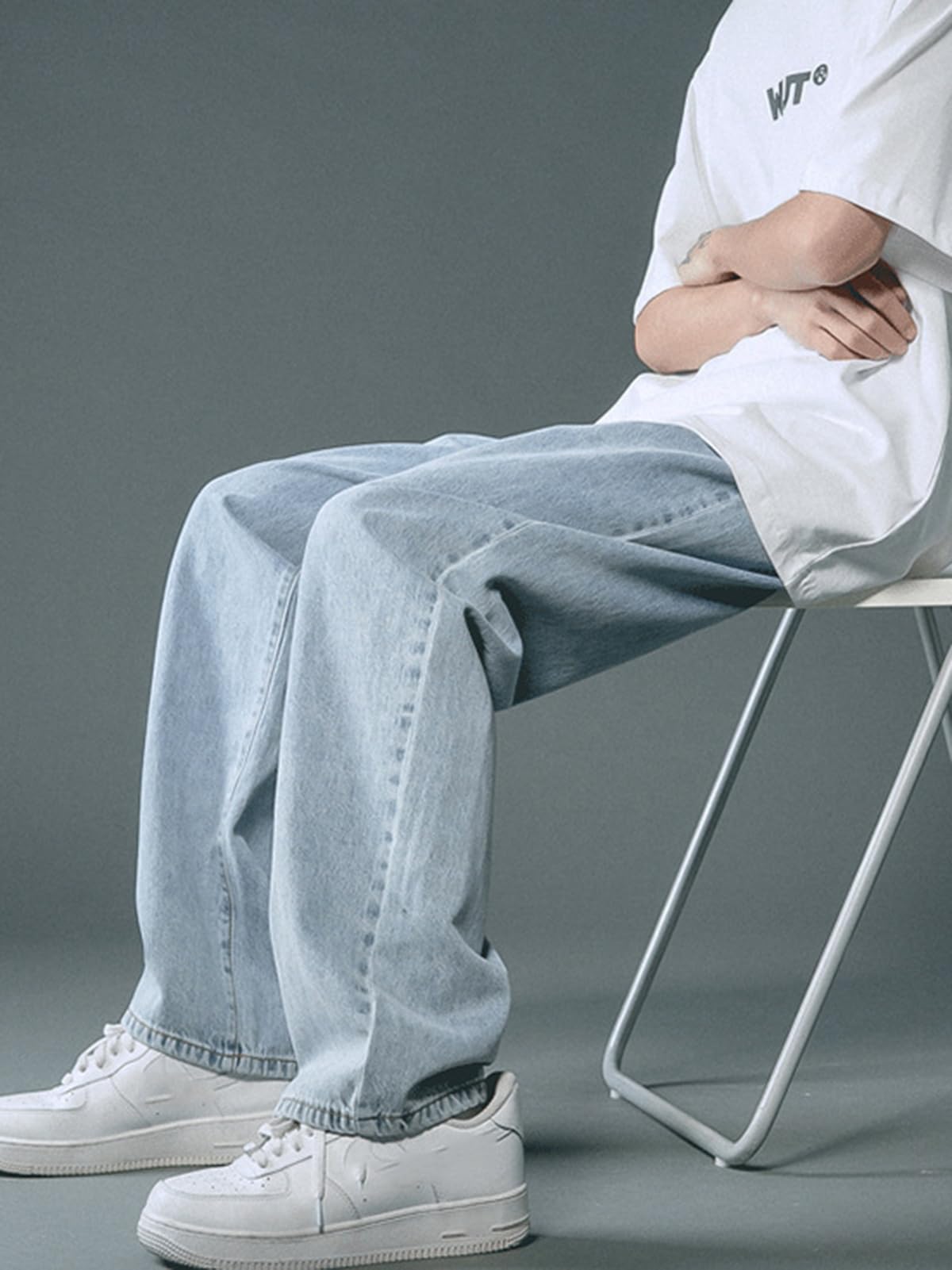 WANLAI Men’s Y2K Baggy Jeans