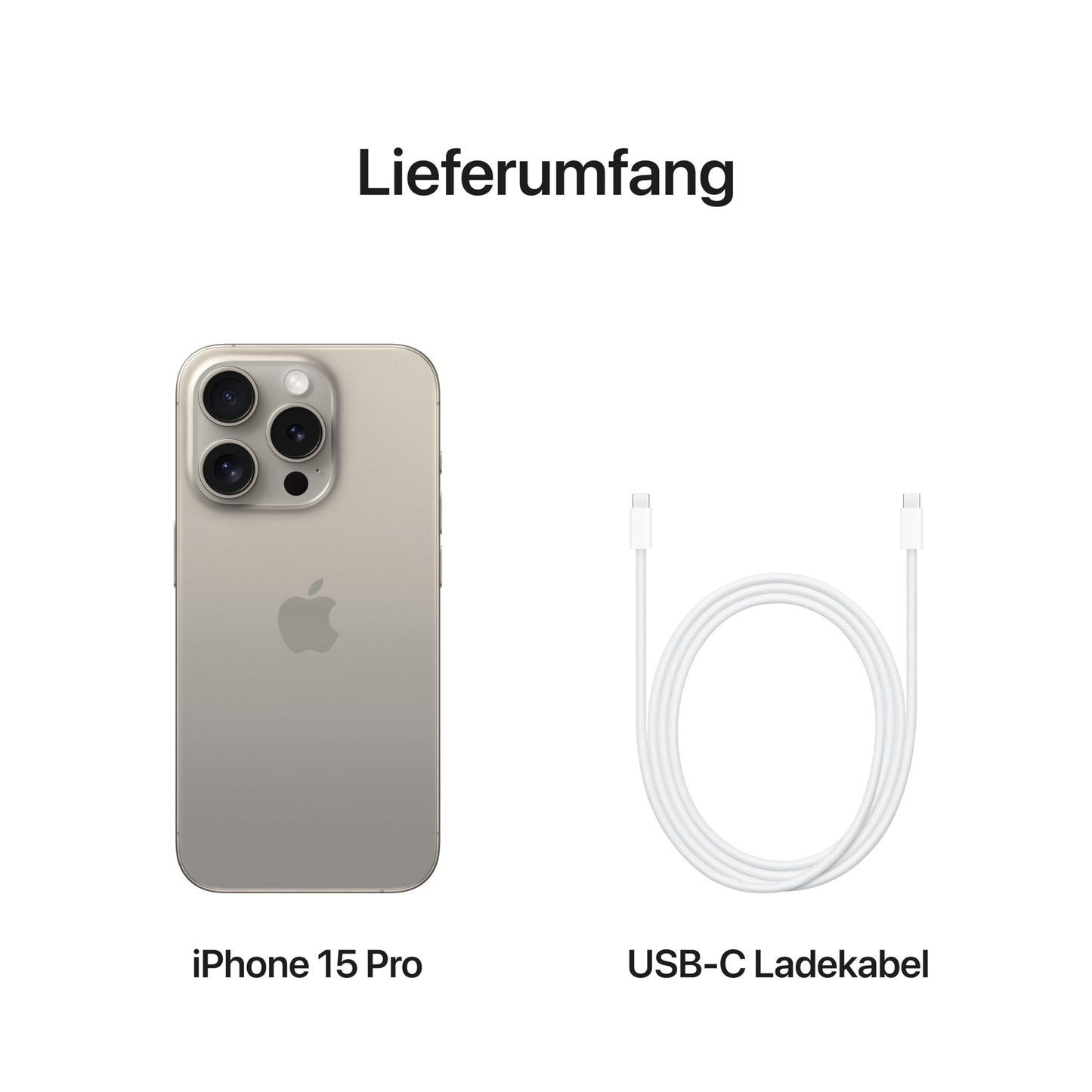 Apple iPhone 15 Pro – Titanium Design, A17 Pro Chip, 48 MP Camera, 120 Hz Display