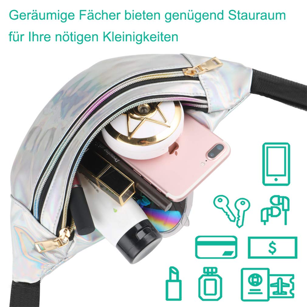 Waterproof Fashion Waist Bag – Reflective Fanny Pack