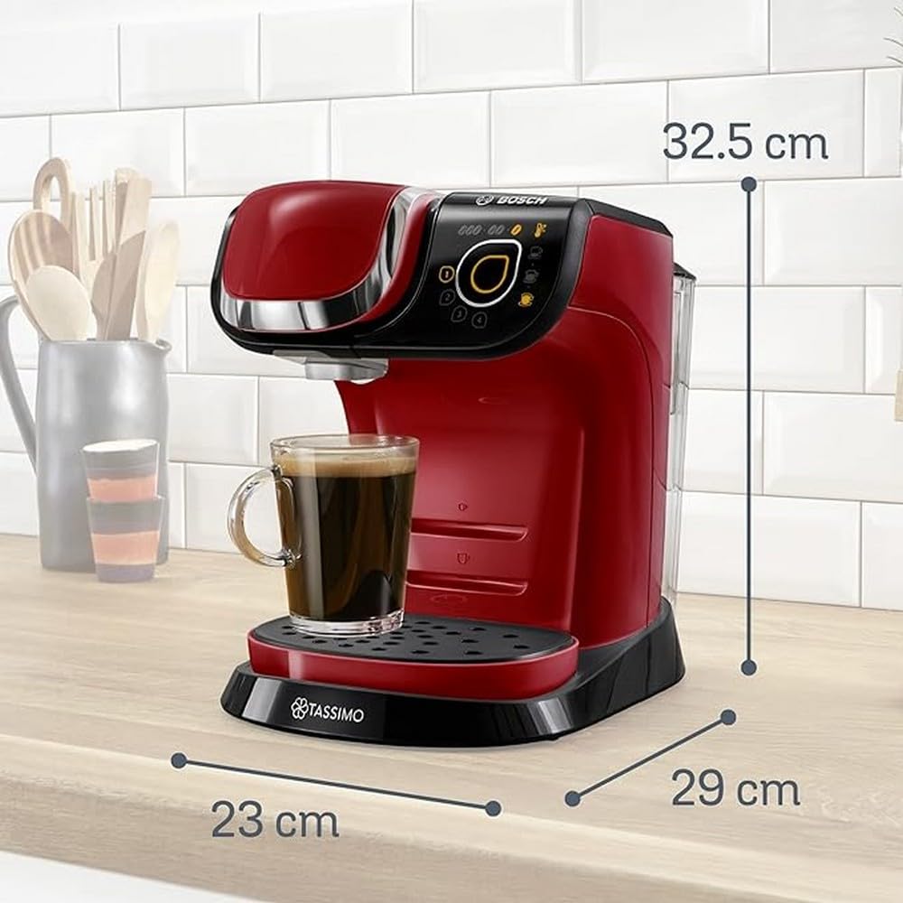 Tassimo My Way 2 capsule machine TAS6504 coffee machine by Bosch, with water filter, over 70 drinks, personalization, fully automatic, easy preparation, 1,500 watts, 1.3 liters, white