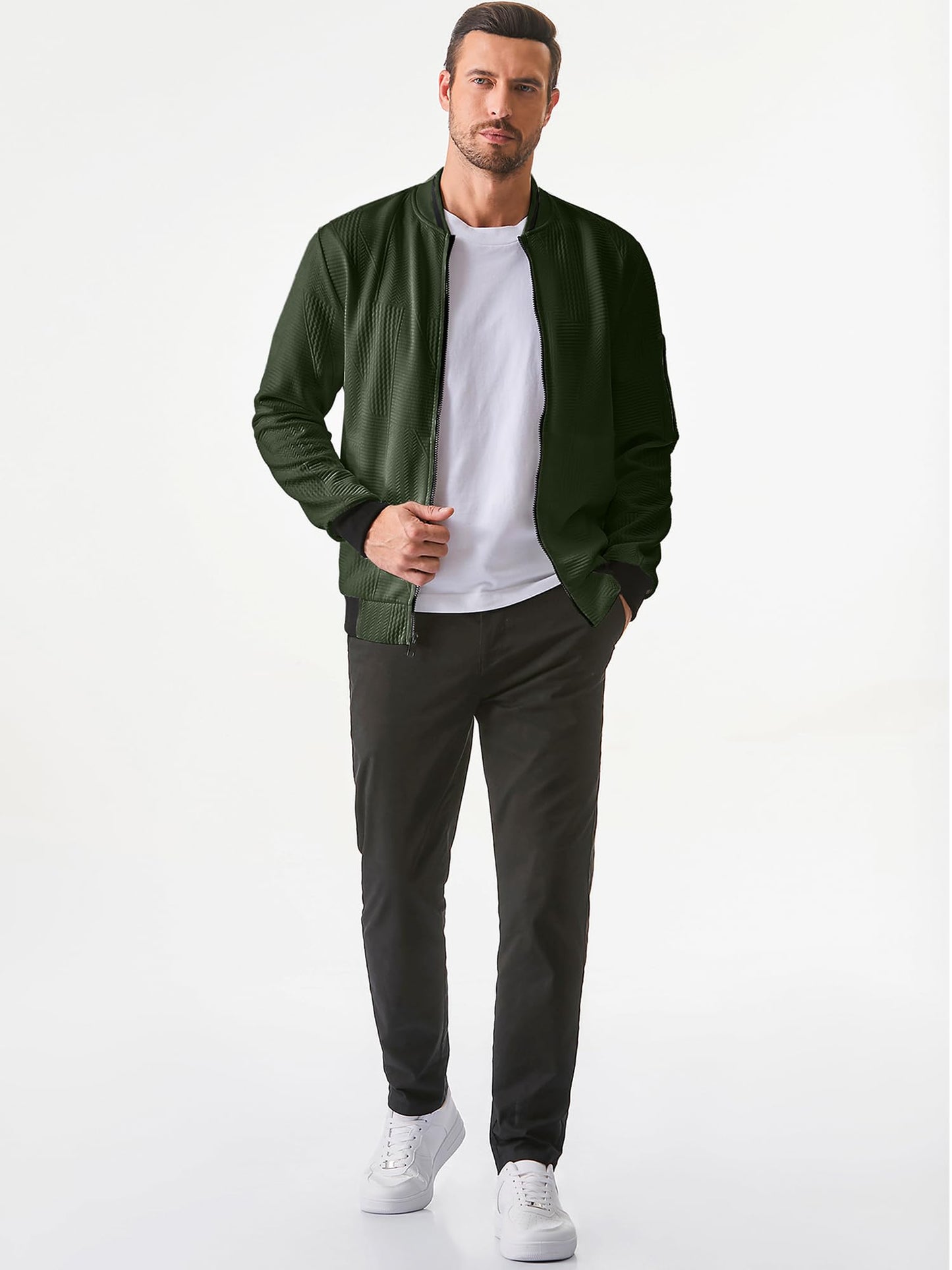 JMIERR Men’s Lightweight Bomber Jacket