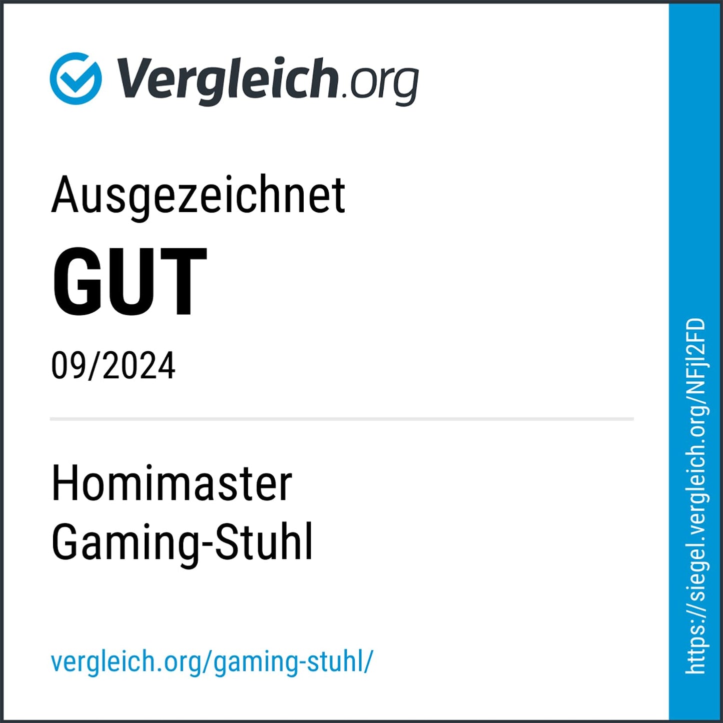 Homimaster Gaming Chair, Ergonomic Office Chair with Adjustable Lumbar Cushion, Head Cushion and Armrests, Padded Gaming Chair, Gamer Chair with Rocking Function, Gaming Chair 150 kg Load Capacity
