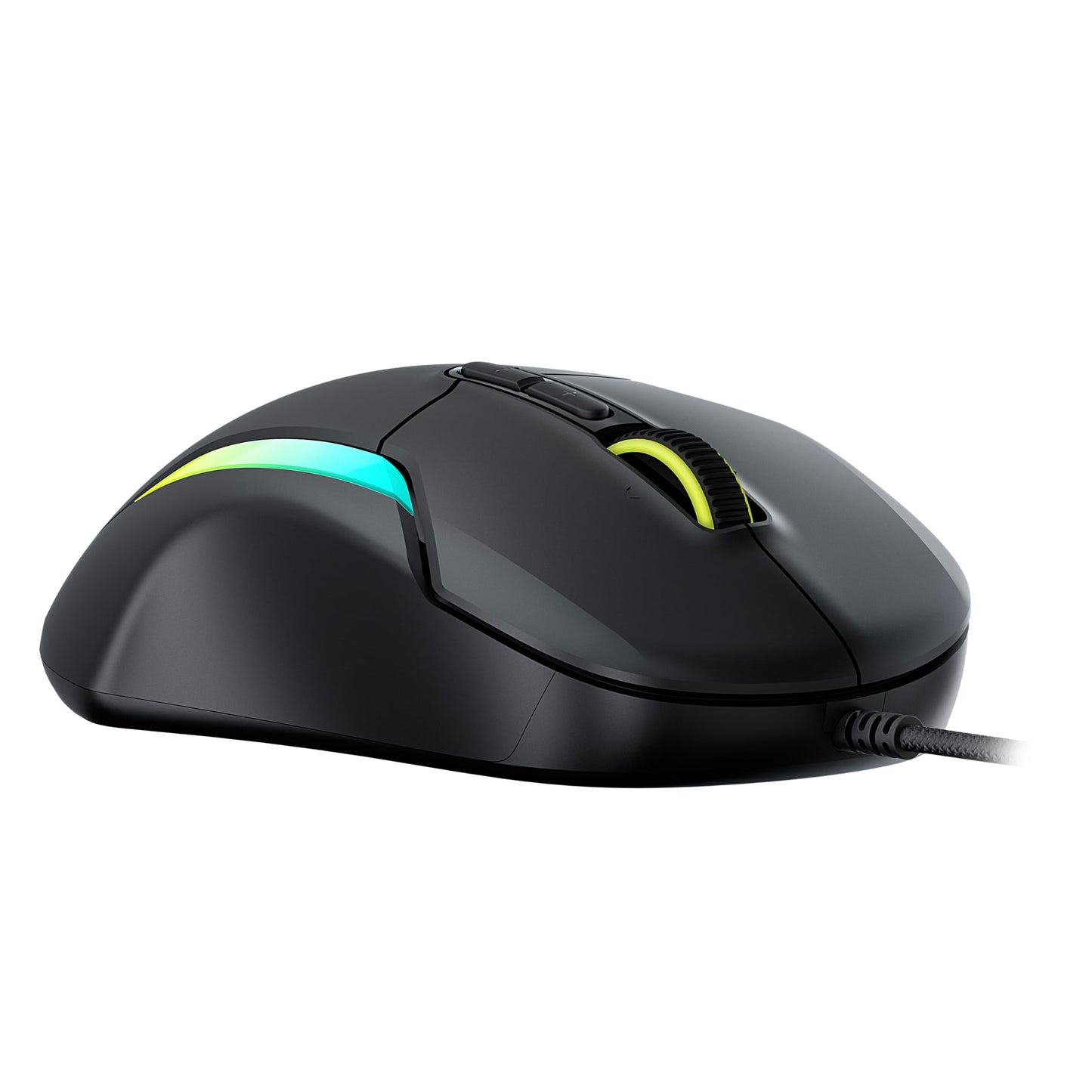 Turtle Beach Kone II Air – Kabellose, ergonomische RGB-Gaming-Maus, 350-Stunden-Akku, optischer 26K DPI Sensor, 21 programmierbare Funktionen, 4D-Free-Spin-Scroll-Rad, Schwarz