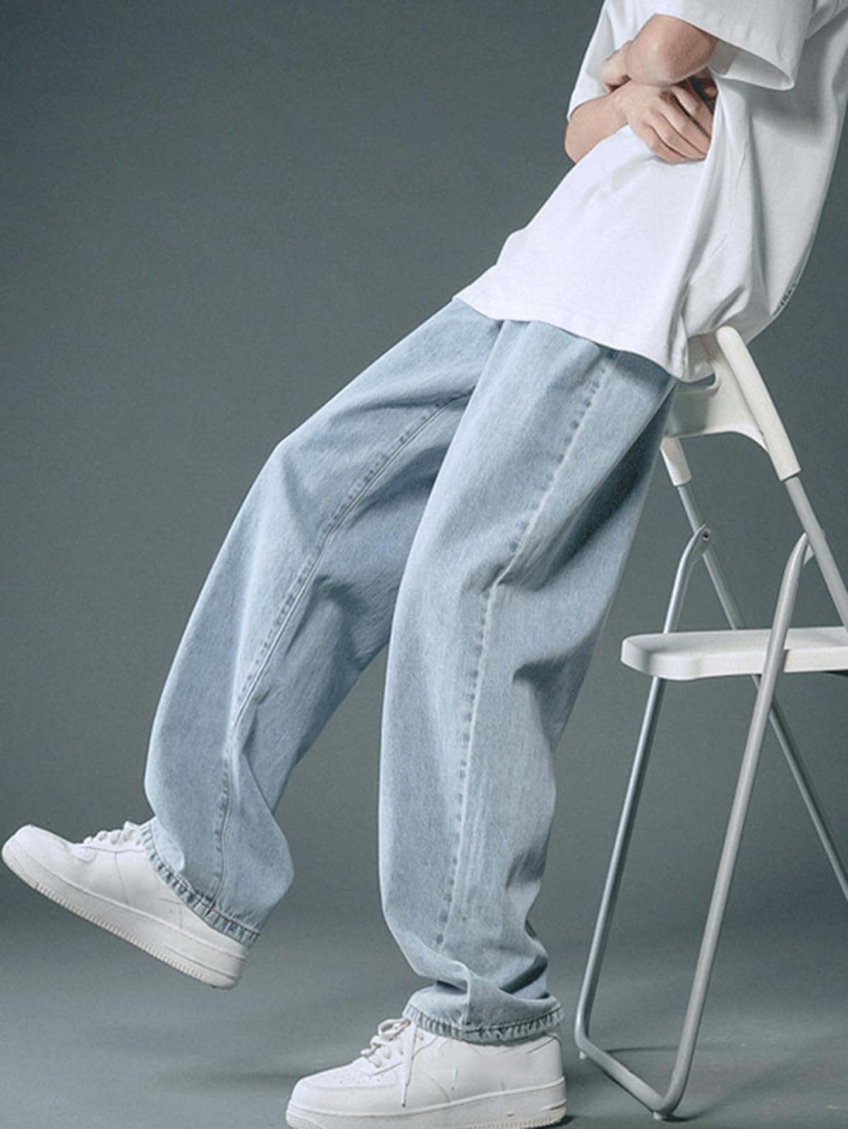 WANLAI Men’s Y2K Baggy Jeans