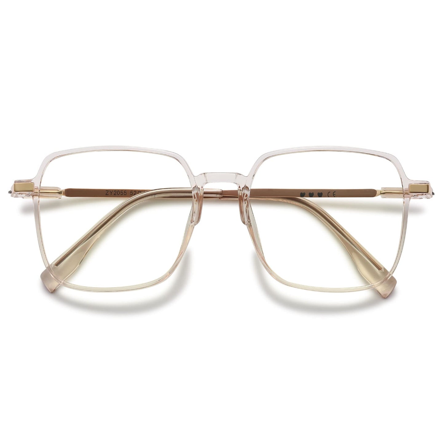 VEVESMUNDO Blaulichtfilter Lesebrille Metall Groß Stylisch Rechteckig Anti Blaulicht Lesehilfen Sehhilfe Brille für Damen Herren