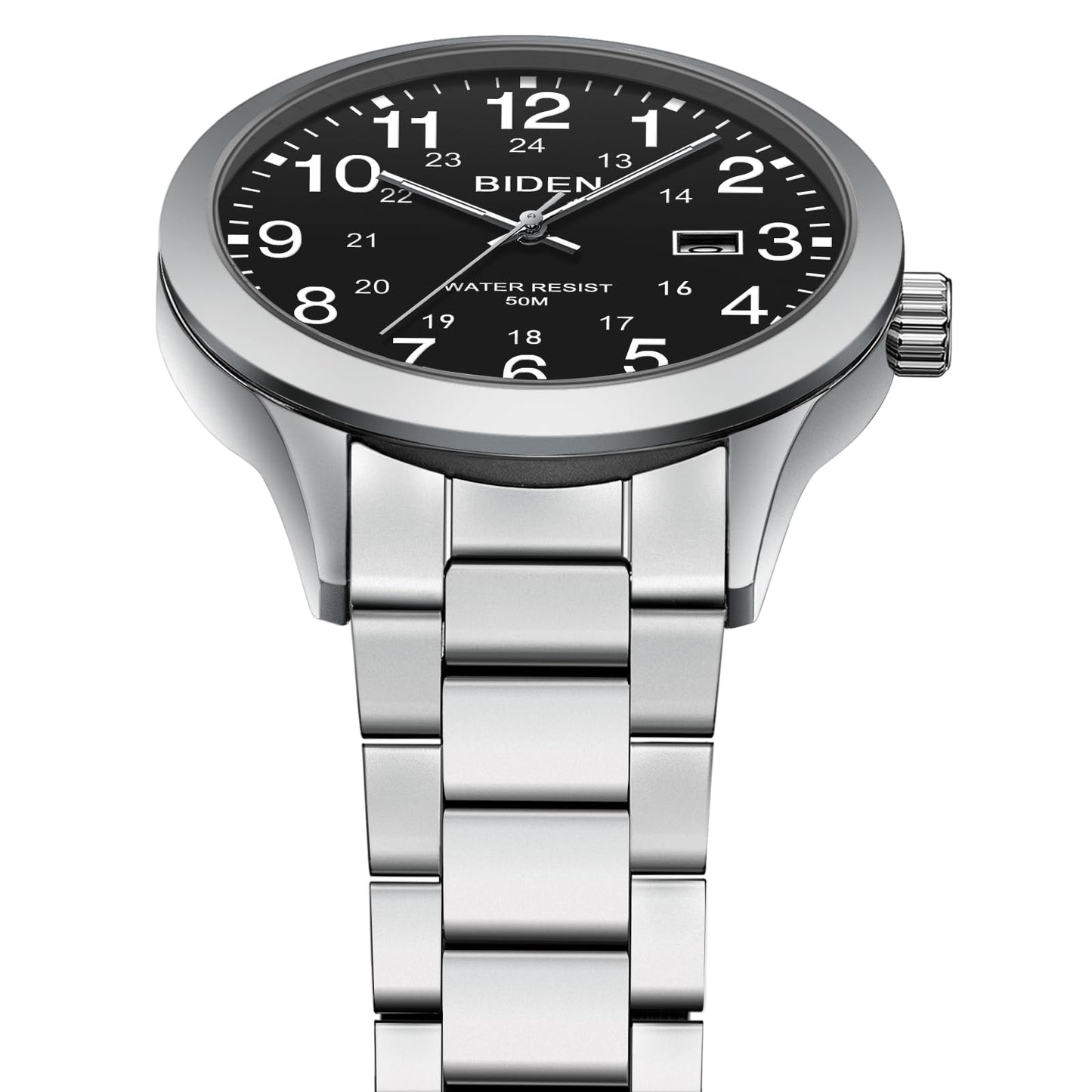 LN LENQIN Uhren Herren Edelstahl Uhren für Männer Analog Quarz Herren Uhr 30M Wasserdicht Armbanduhr Herren Mode Casual Designer Uhr