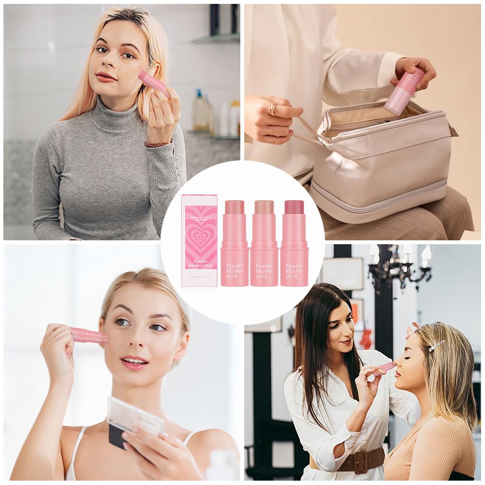 LOPHE Cream Blush Stick - 3 Pieces Set
