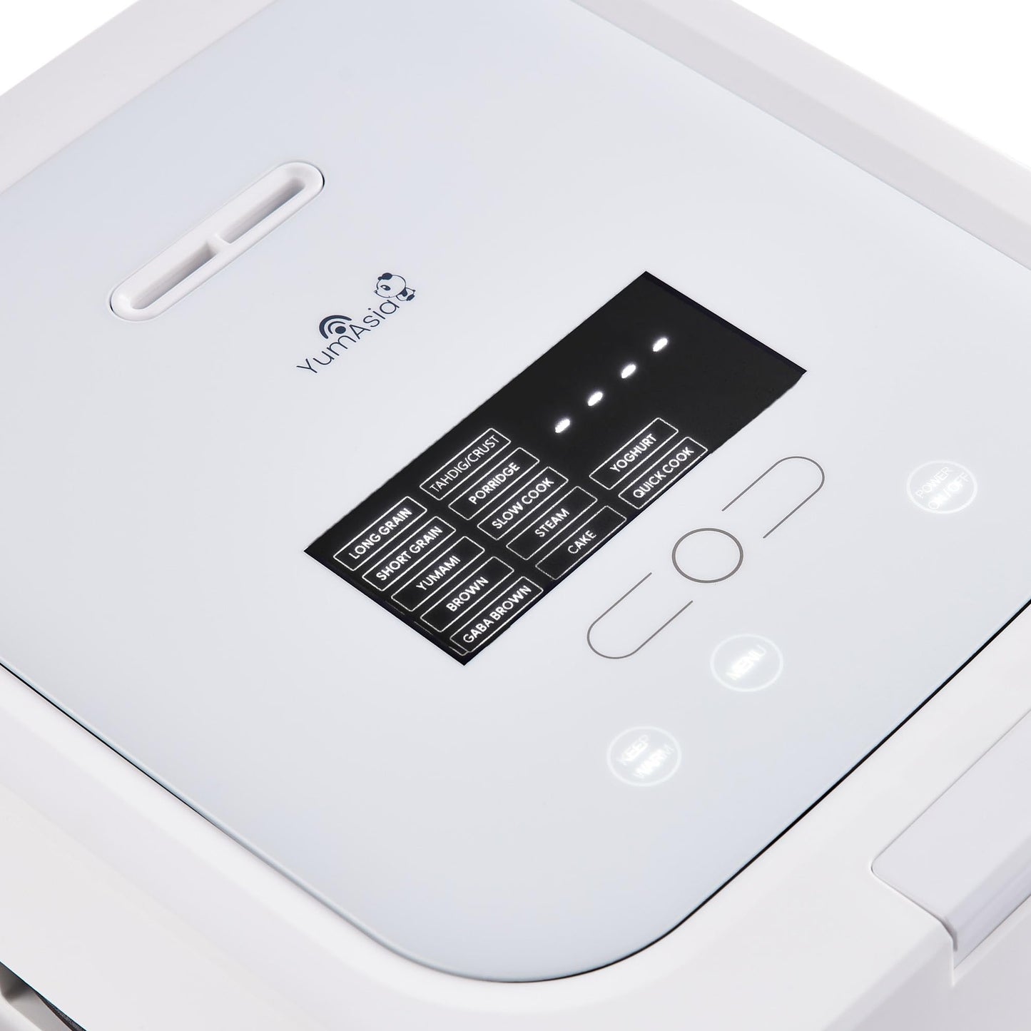 Yum Asia Hotaru Reiskocher mit UMAI Induktionsheizung (IH) und Keramikschüssel (3 Tassen, 0,54 Liter), 7 Reiskochfunktionen, 5 Multikocherfunktionen, LED-Display, 220-240V EU-Stecker (Schiefergrau)