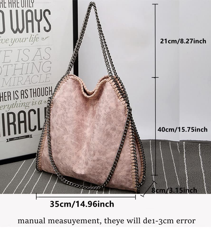 Women’s Chain Crossbody Bag – Large Hobo Shoulder Bag