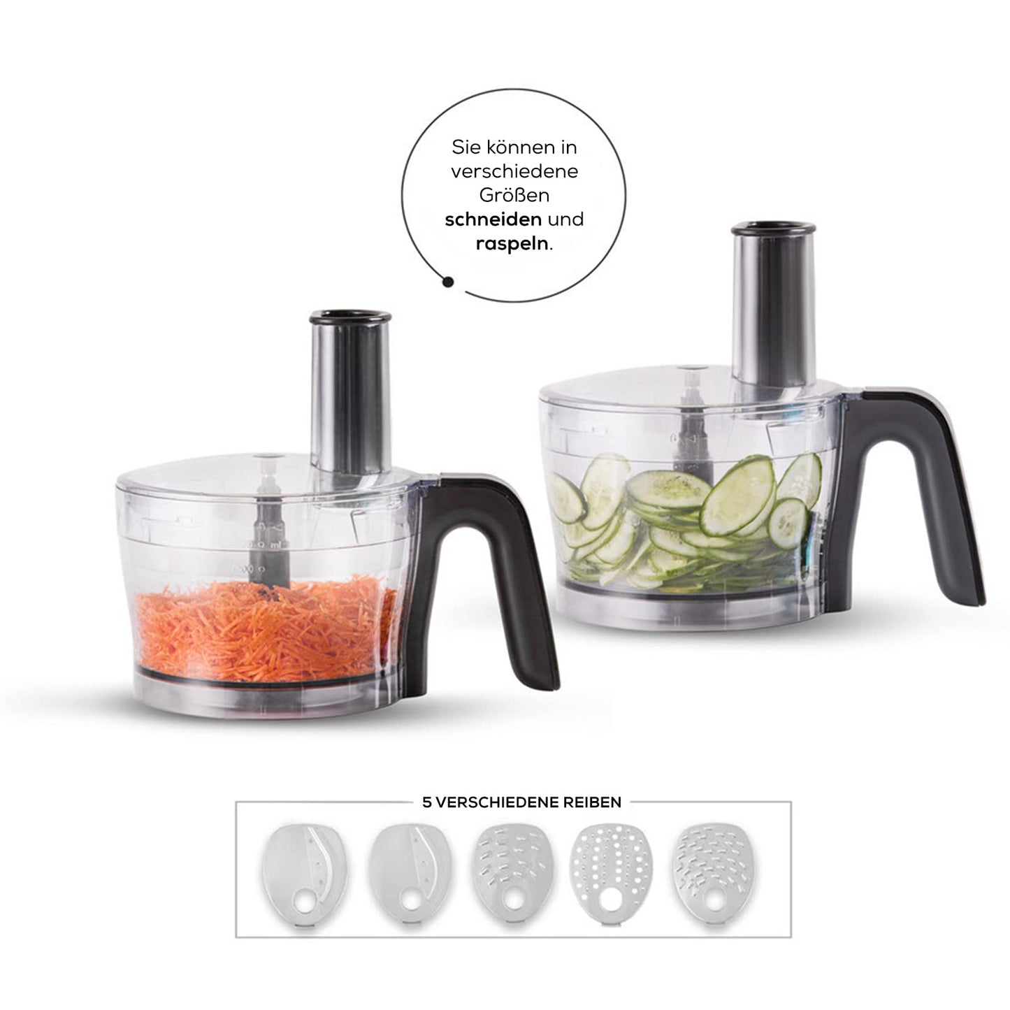 Karaca Mastermaid Power Max 11 in 1 Kitchen Robot Glossy Black 2500 W, Black, Capacity, Chopping, Mixing, Grinding, Grating, Slicing