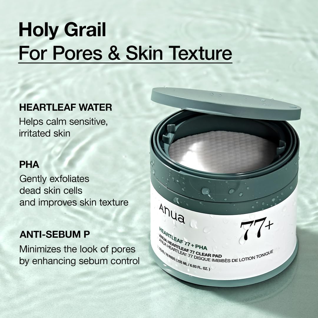 ANUA Heartleaf 77 Toner Pad – Gentle Exfoliation & Soothing Care