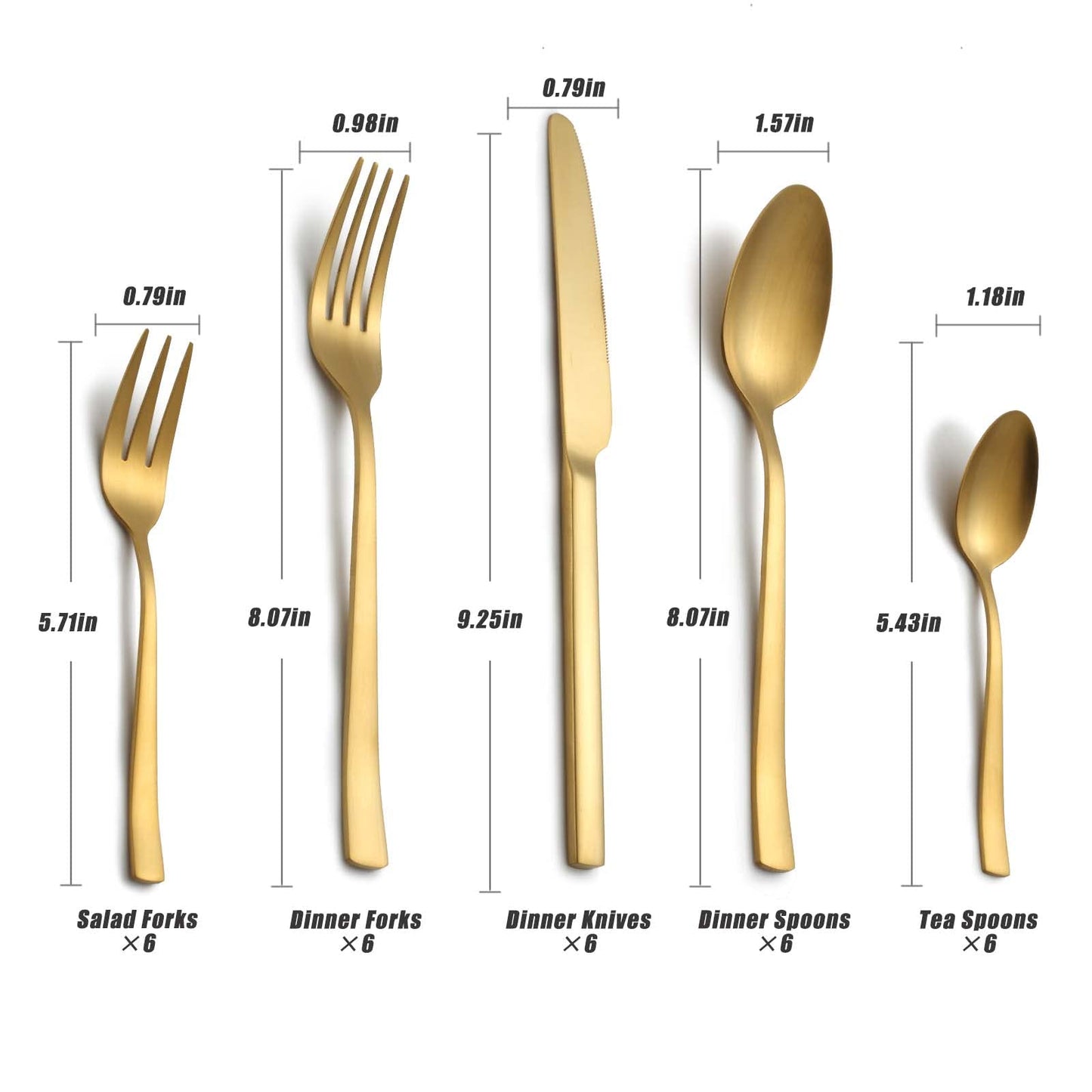 BEWOS Besteck Set für 6 Personen, 30 teilig Essbesteck Set inkl. Messer, Gabel, Löffel, Besteck Edelstahl Spiegelpoliert, Spülmaschinenfest