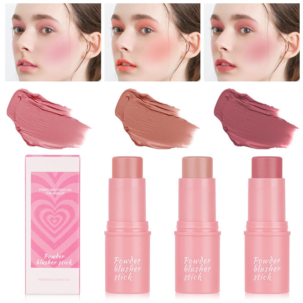 LOPHE Cream Blush Stick - 3 Pieces Set