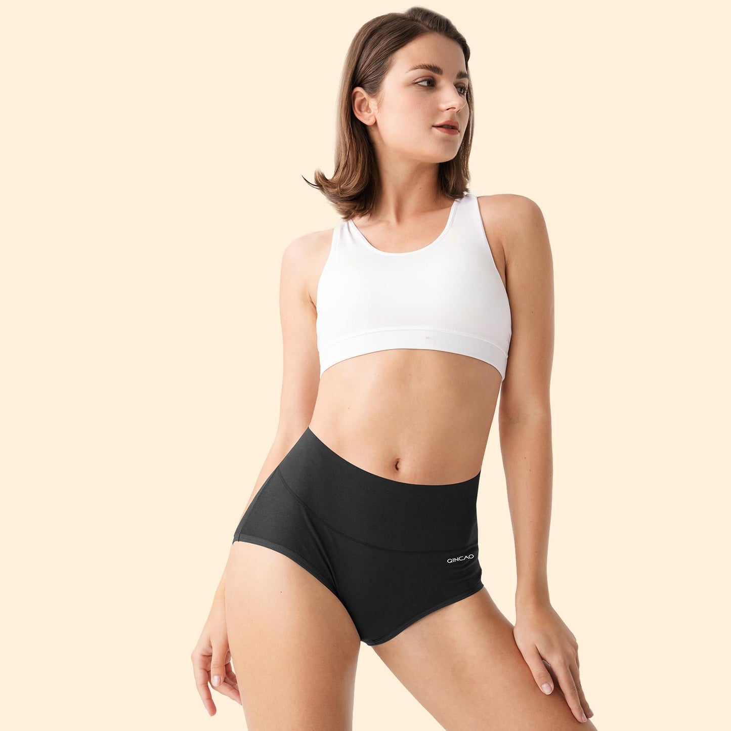 Women's High Waist Cotton Briefs Underwear 6-Pack