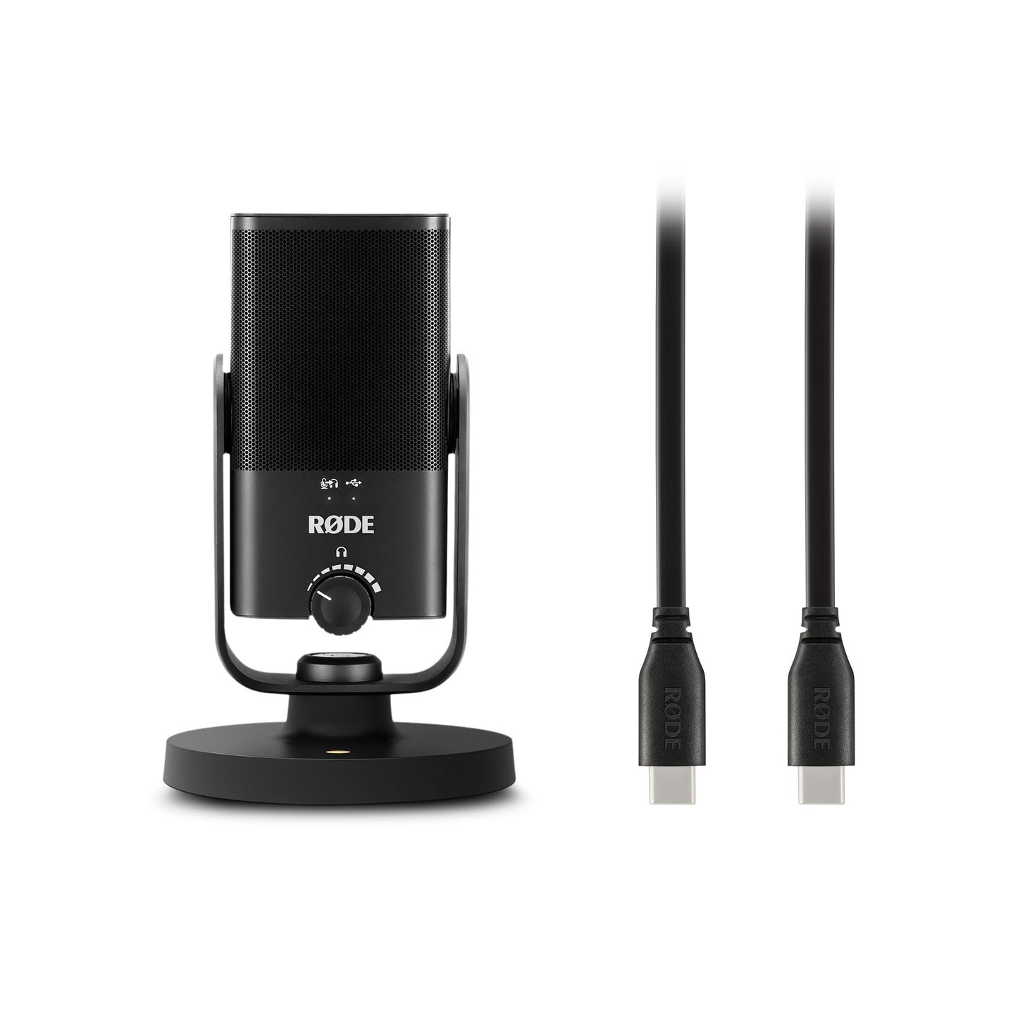 RØDE NT-USB+ Professionelles USB-Mikrofon für Profi-Audioaufnahmen direkt auf dem Computer oder Mobilgerät, schwarz