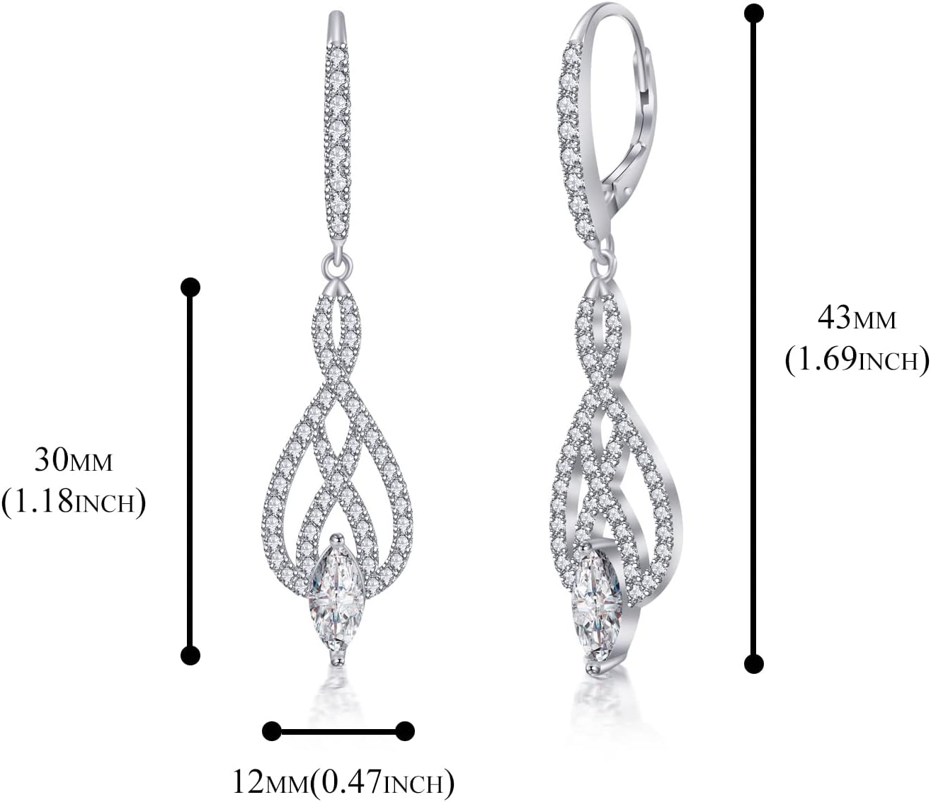 PHNIBIRD Celtic Knot Drop Earrings