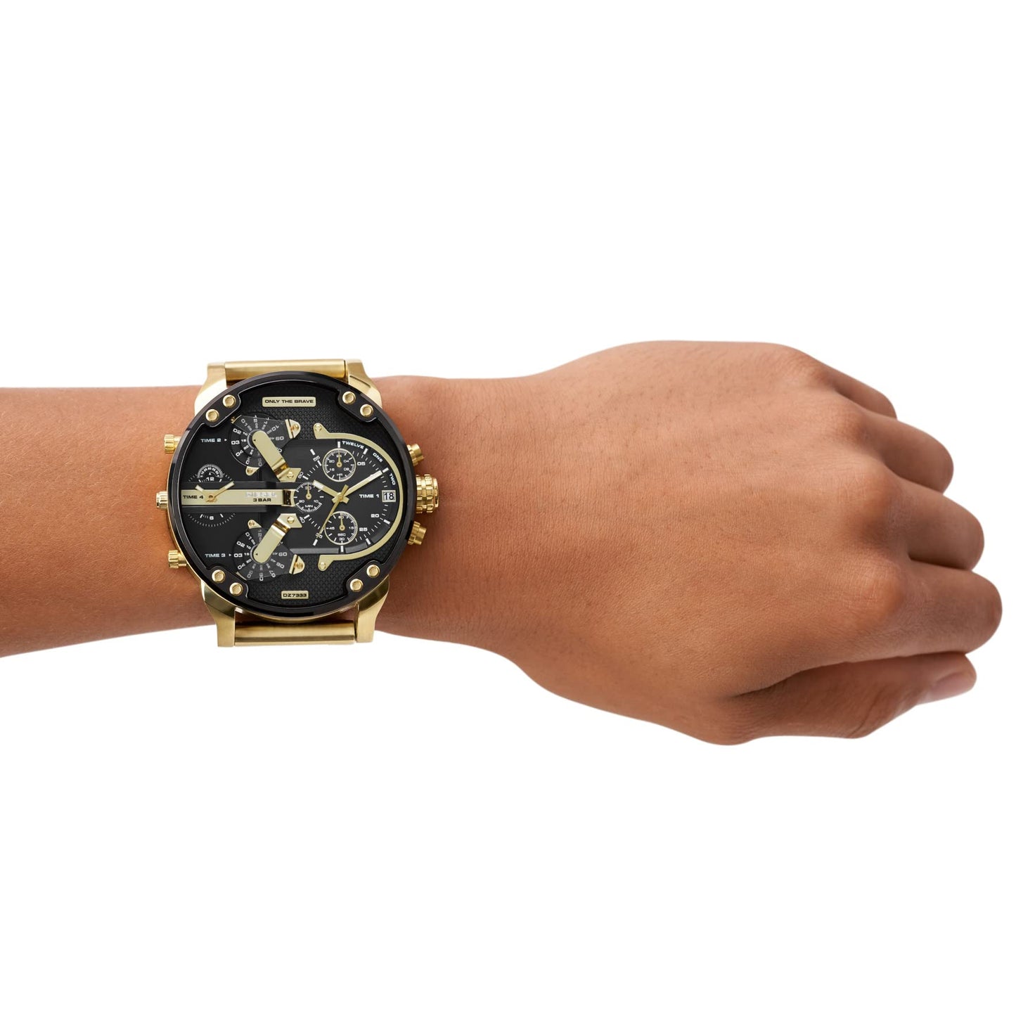Diesel Mr. Daddy Men's Multifunctional Watch with Silicone, Stainless Steel or Leather Strap