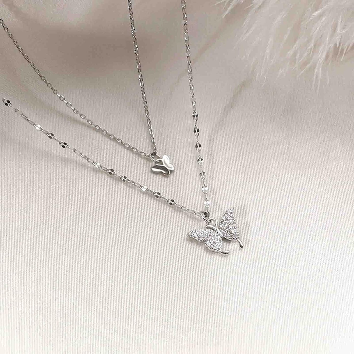 Cimenexe Bohème Butterfly Pendant Choker Necklace
