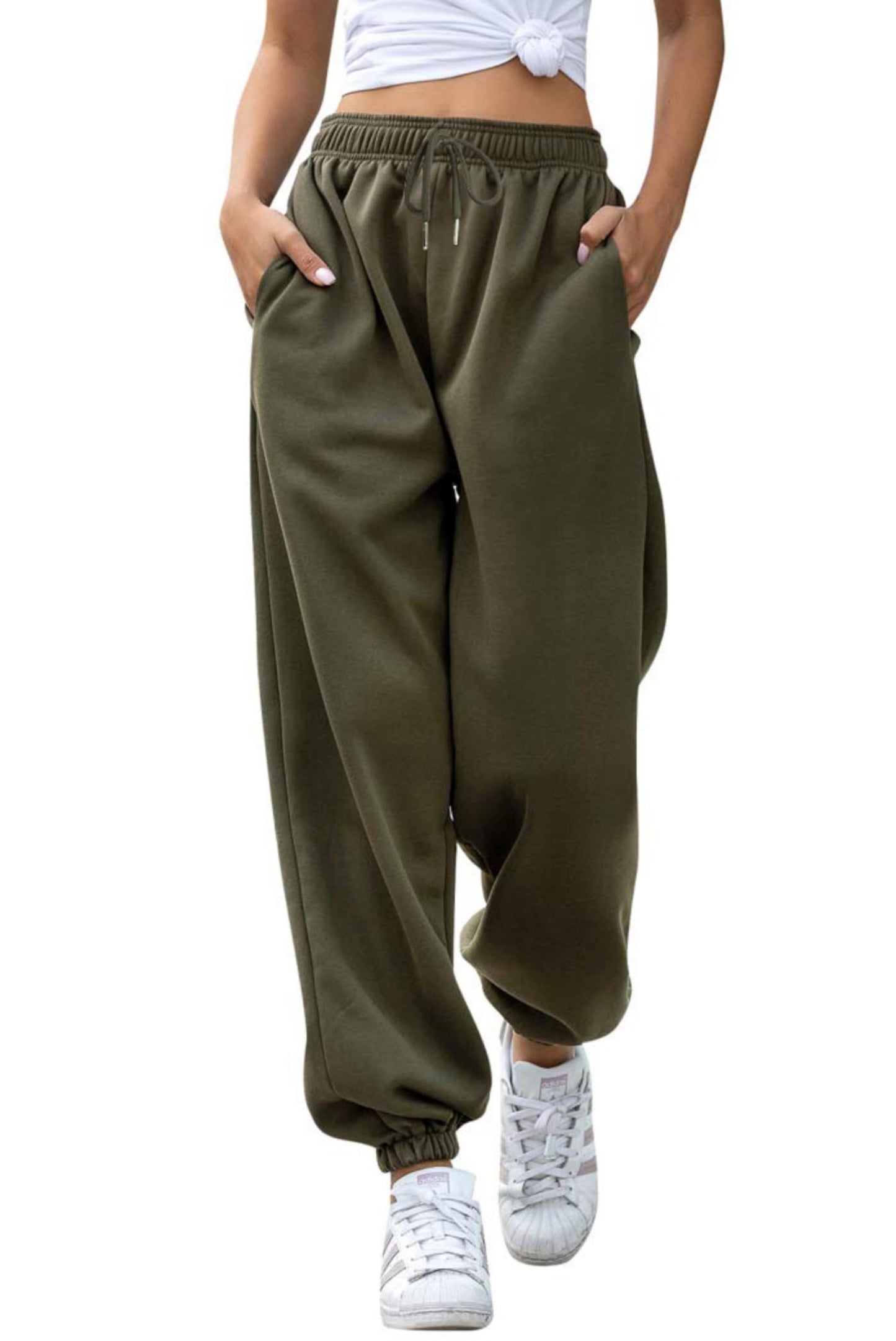 Jhsnjnr Women’s High Waist Jogging Sweatpants