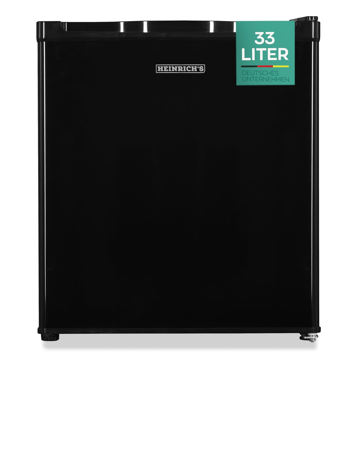 Heinrich's mini freezer 33L -18°C small compact quiet: 40db freezer box; changeable door hinge; mini freezer, perfect for office camping outdoor (white)