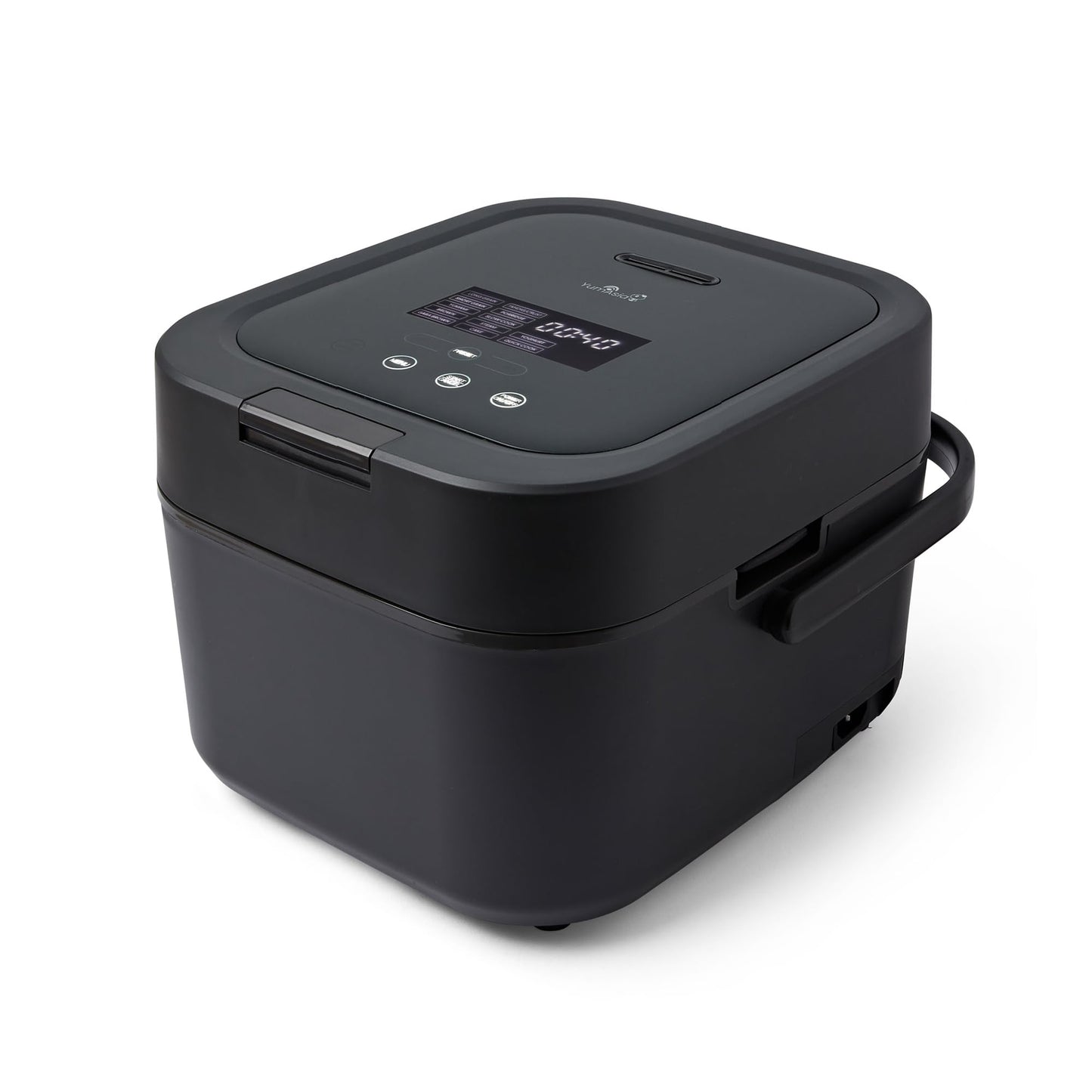 Yum Asia Hotaru Reiskocher mit UMAI Induktionsheizung (IH) und Keramikschüssel (3 Tassen, 0,54 Liter), 7 Reiskochfunktionen, 5 Multikocherfunktionen, LED-Display, 220-240V EU-Stecker (Schiefergrau)