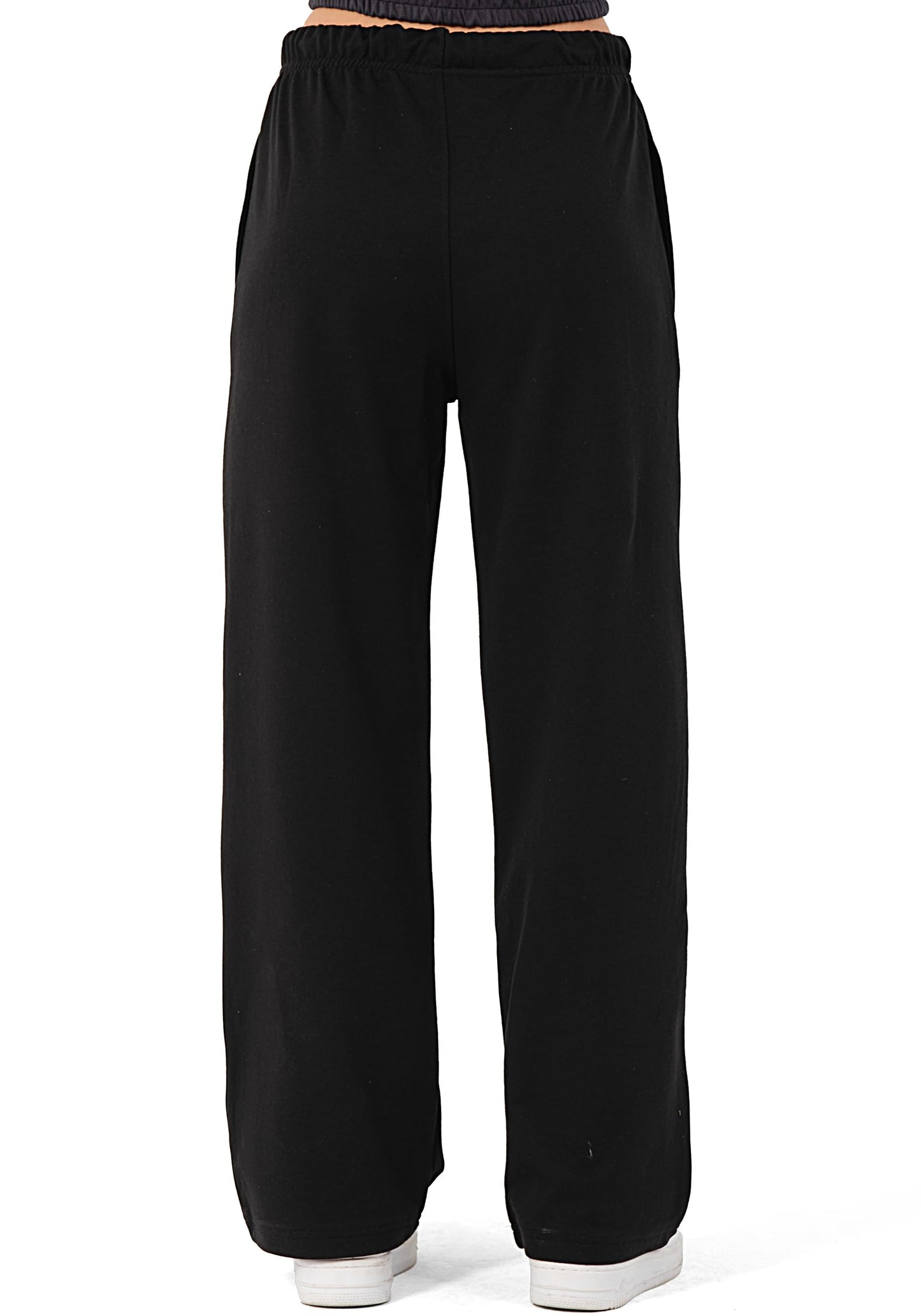ROSS CAMP Women’s Jogging Pants – Wide Leg High Waist Cotton Sweatpants