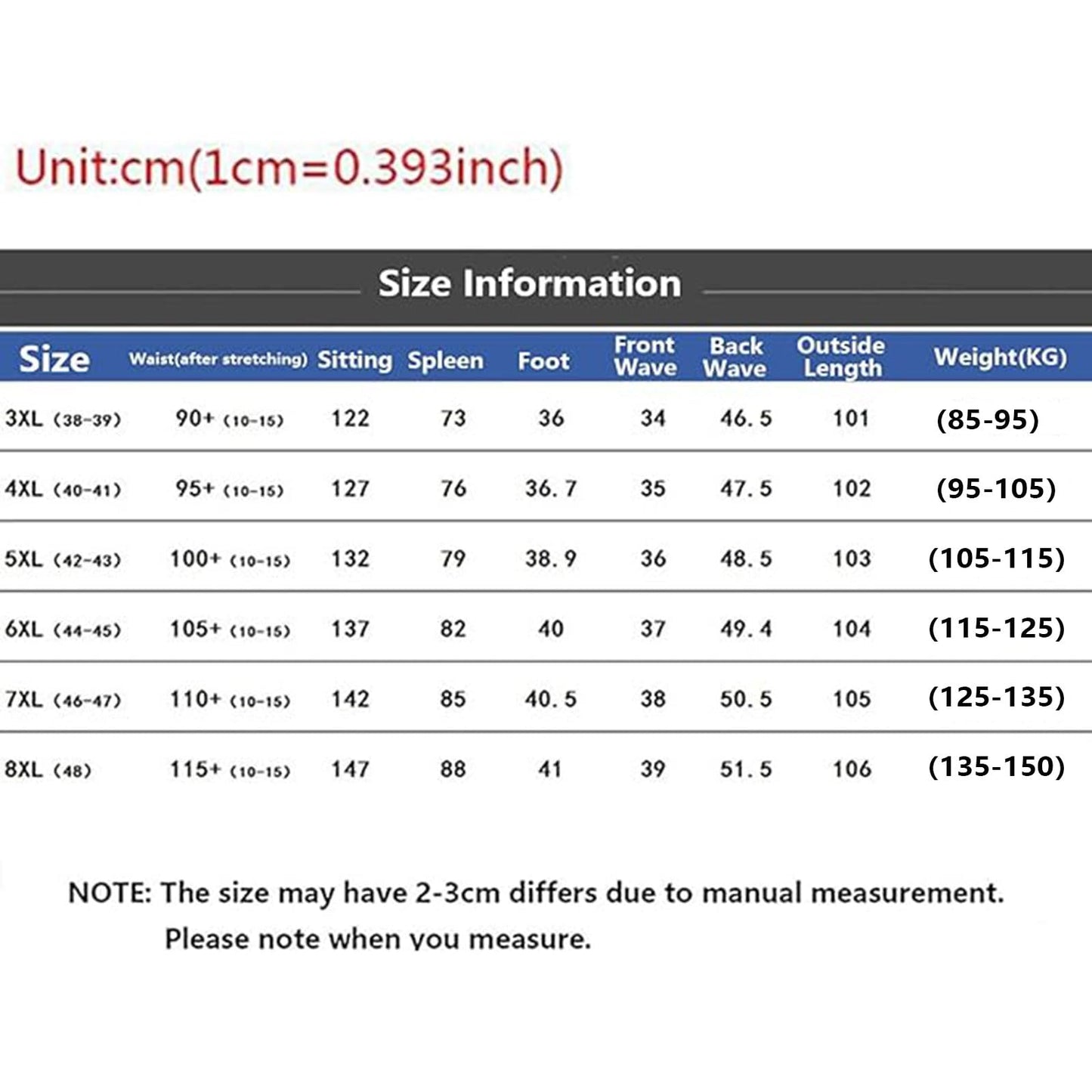 Oversized Men’s Baggy Jeans – Stretch Loose Fit High Waist Denim Pants