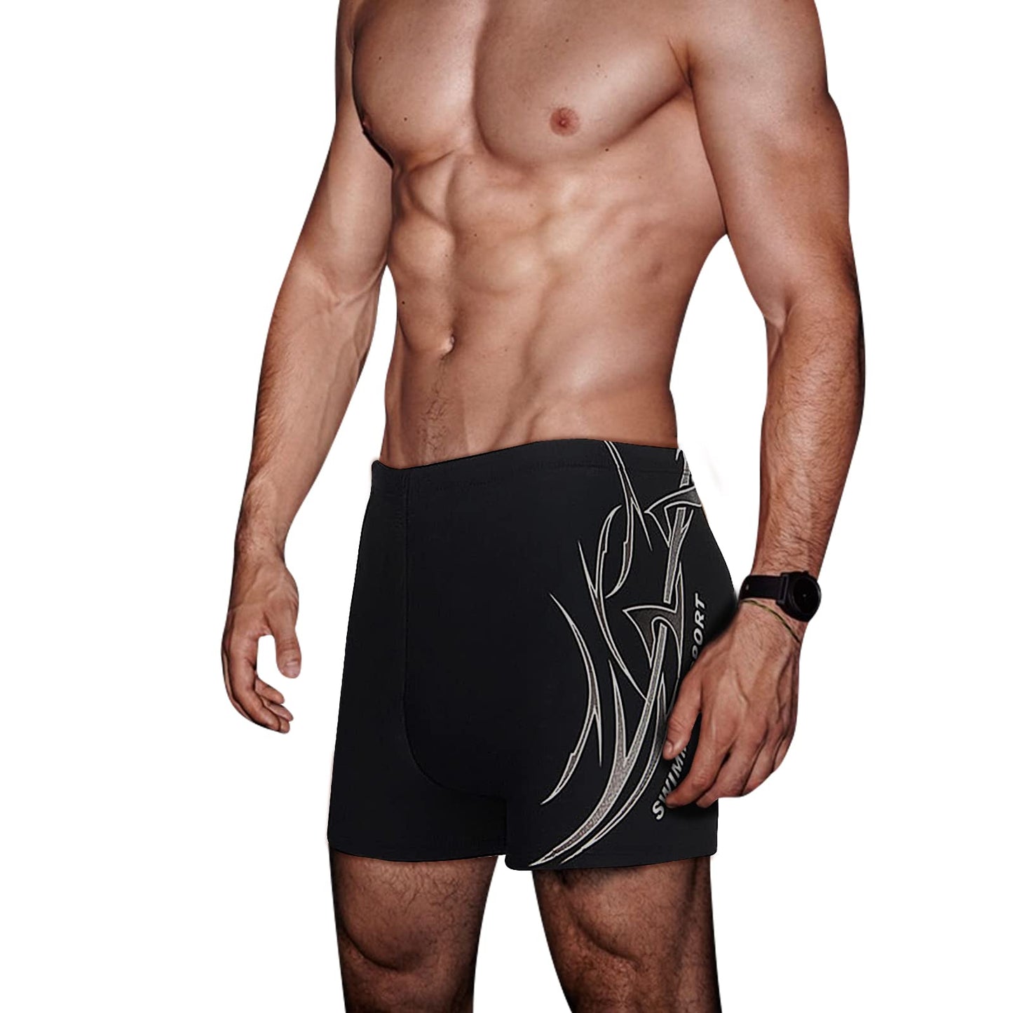 Men’s Jammer Swim Shorts – High-Tech Elastic Swimwear