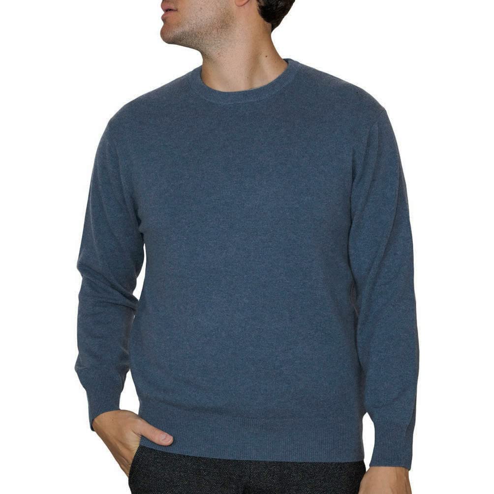 Lona Scott Men’s Cashmere Sweater – Classic Crew Neck