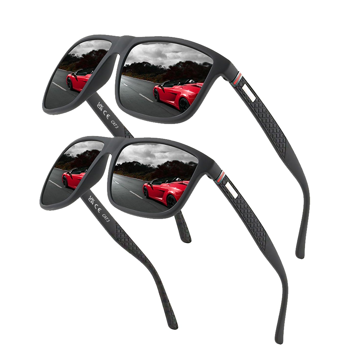 Perfectmiaoxuan Polarisierte Sonnenbrille Herren/Damen ; Vintage/Klassisch/Elegant Brillengestell; HD-Pilotobjektive; Golf/Fahren/Angeln/Reisebrille/Outdoor-Sportarten Mode Sonnenbrille