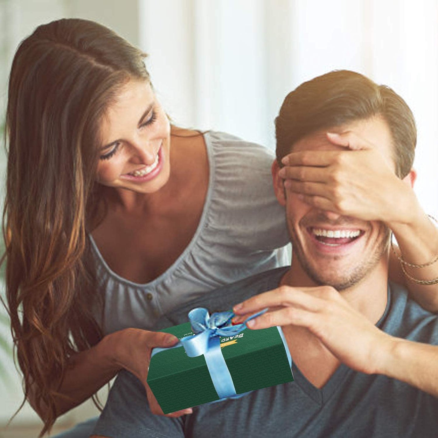 CUSMAY Bartpflege Set für Männer 9 Teilig,Geschenke Bart Set Herren mit Natürlich Bartshampoo,Bartöl,Bartbalsam,Bartkamm,Bartbürste,Bartschere, Männer Geschenkset für Vatertag Valentinstag Weih