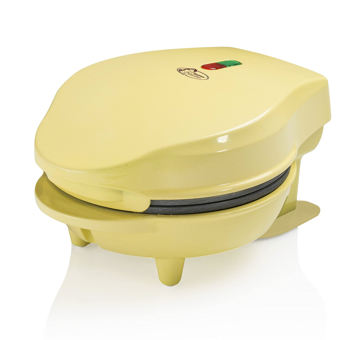 Bestron Mini-Waffeleisen für klassische Waffeln, kleiner Waffelmaker mit Antihaftbeschichtung, für Kindergeburtstage, Familienfeiern, Ostern oder Weihnachten, Retro Design, 550 Watt, Farbe: Rosa