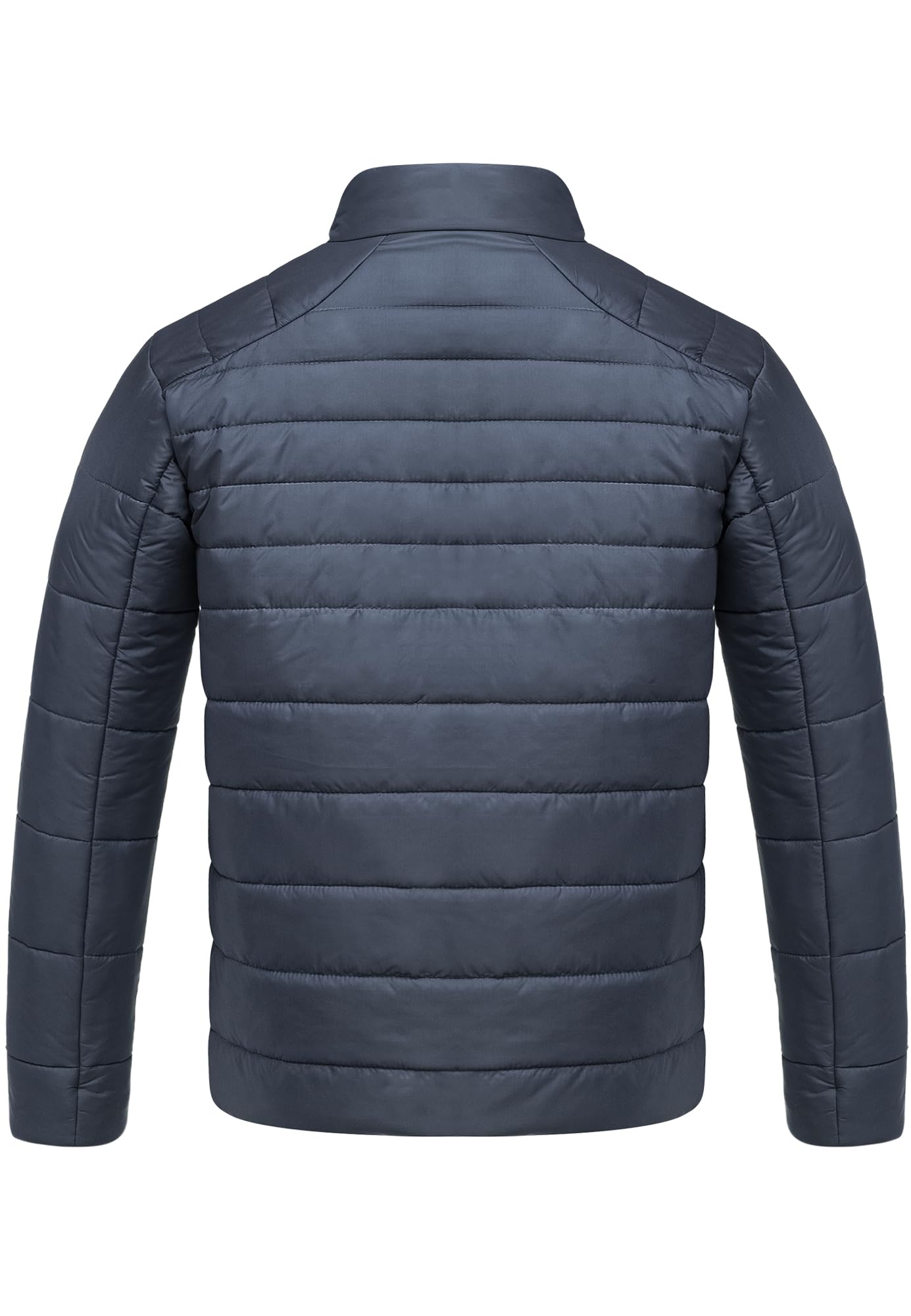 Amaci&Sons Men’s Quilted Jacket – Outdoor Basic Patch Coat for Stylish Warmth