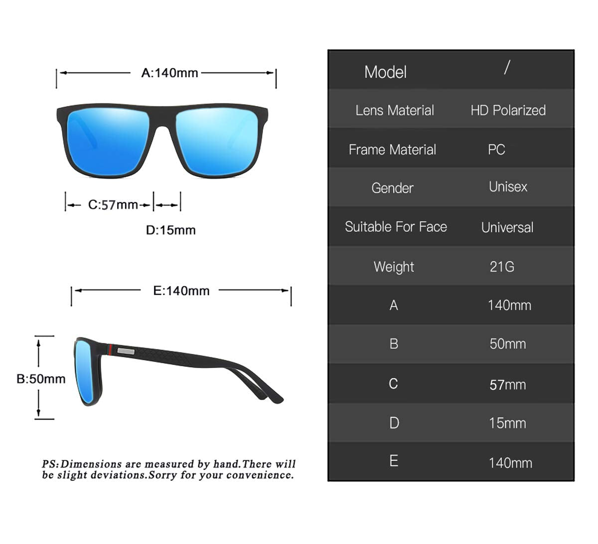 Perfectmiaoxuan Polarisierte Sonnenbrille Herren/Damen ; Vintage/Klassisch/Elegant Brillengestell; HD-Pilotobjektive; Golf/Fahren/Angeln/Reisebrille/Outdoor-Sportarten Mode Sonnenbrille